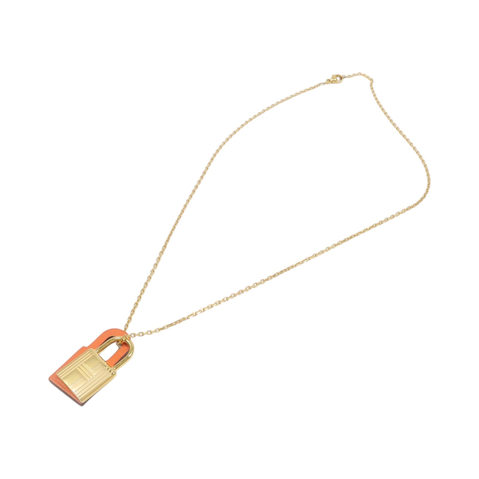 HERMES 金屬/Swift皮革O'Kelly Pendant項鍊