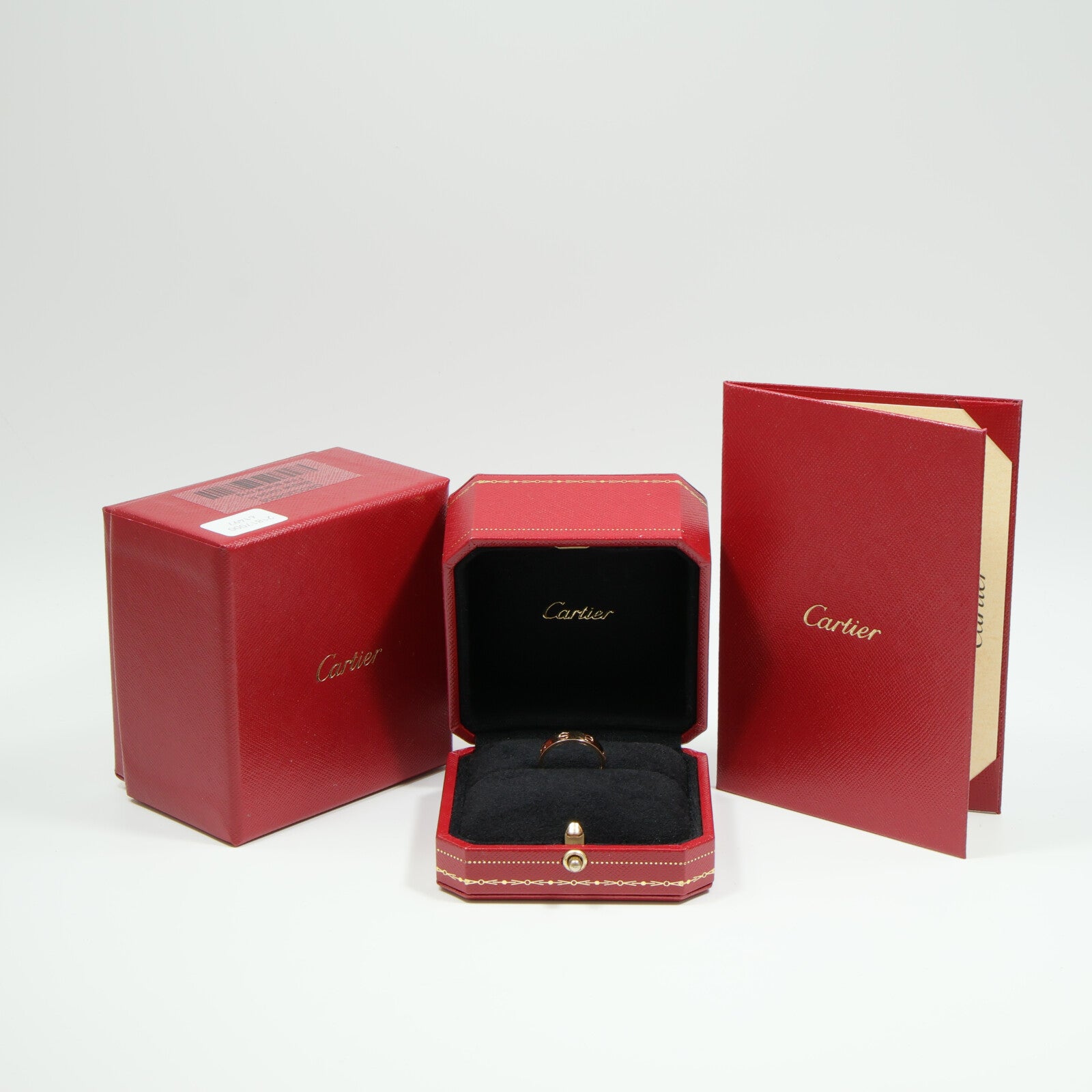 CARTIER 18K玫瑰金Mini Love Ring戒指