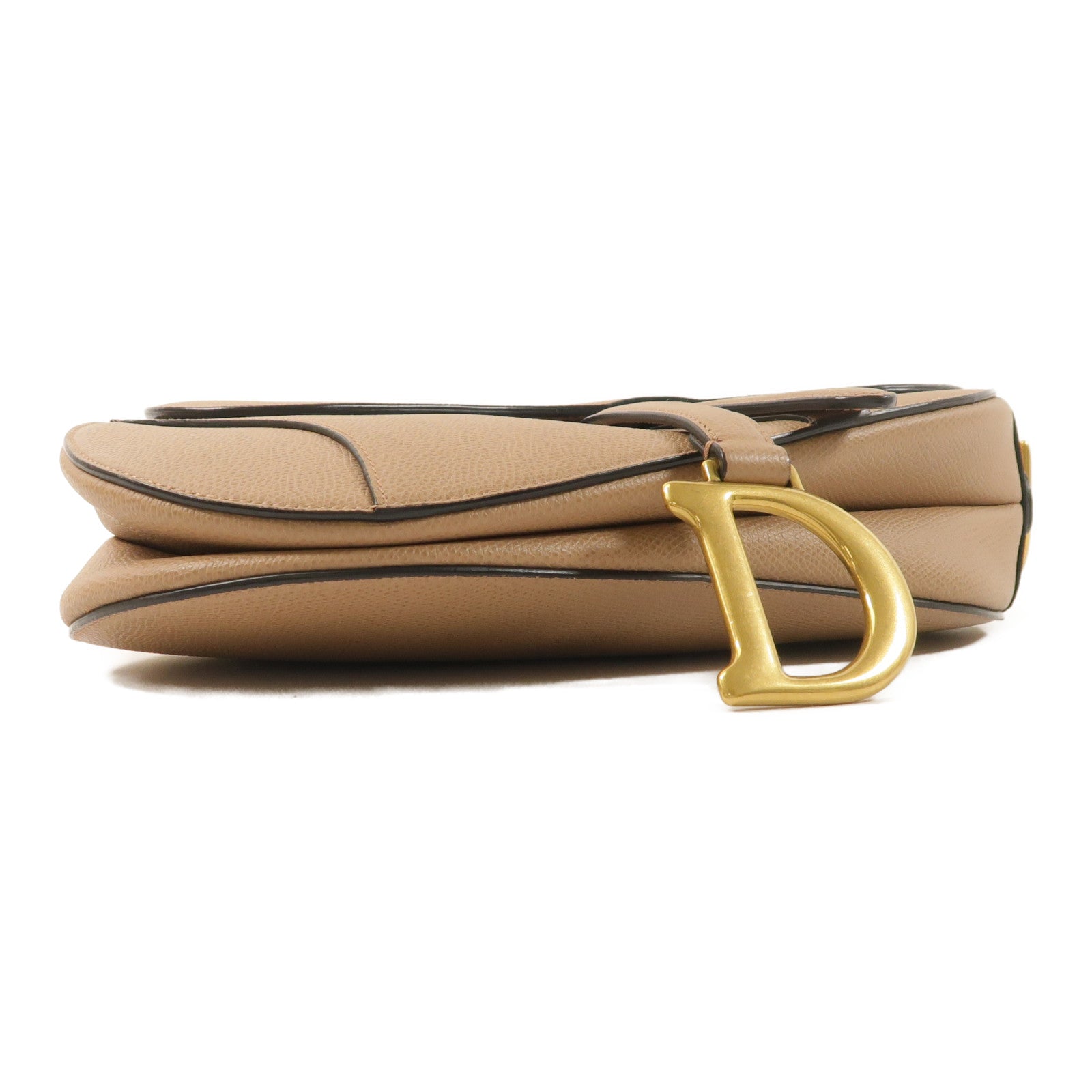 Dior 牛皮皮革Saddle Bag金扣肩背袋