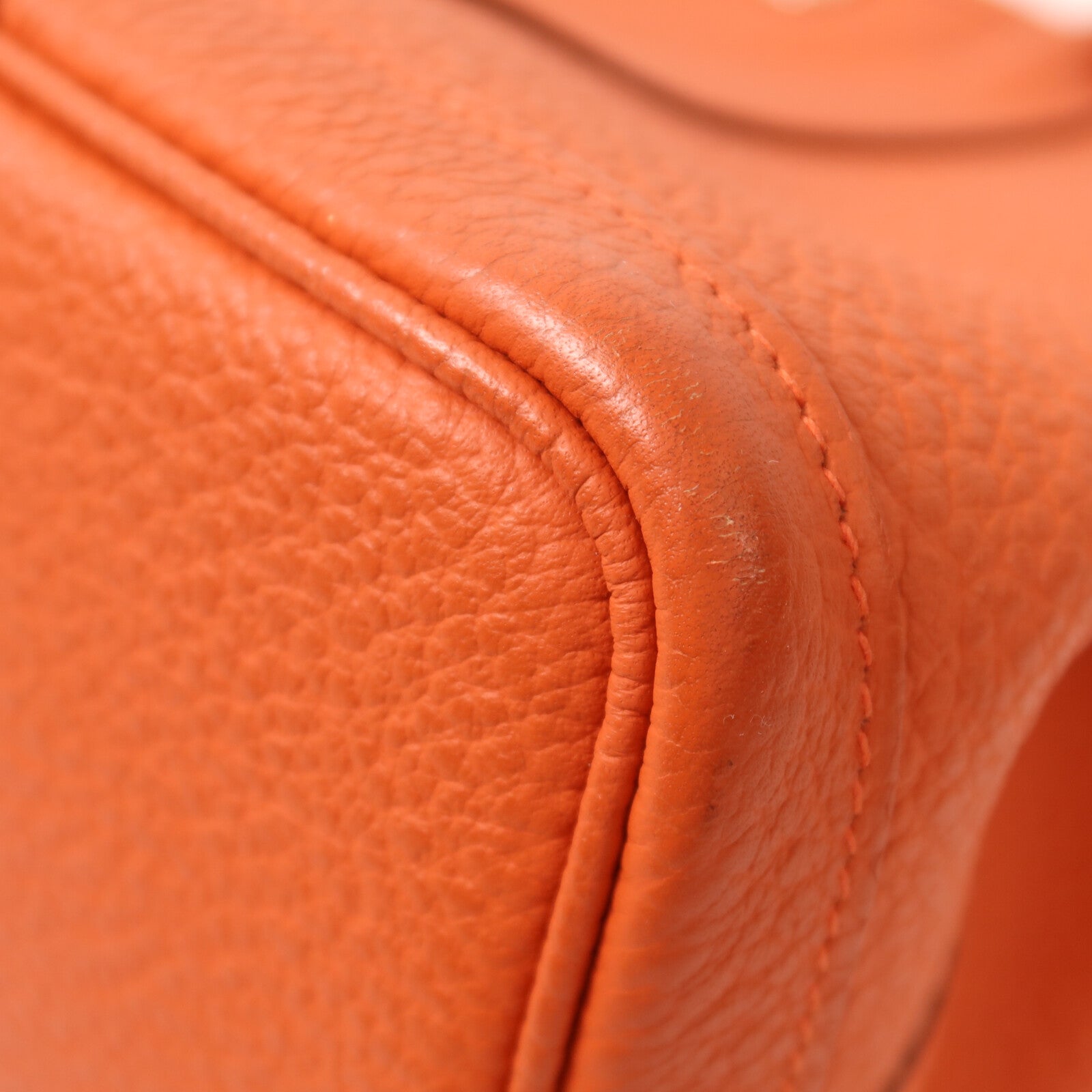 HERMES Negonda皮革Garden Party TPM銀扣手挽袋Capucine