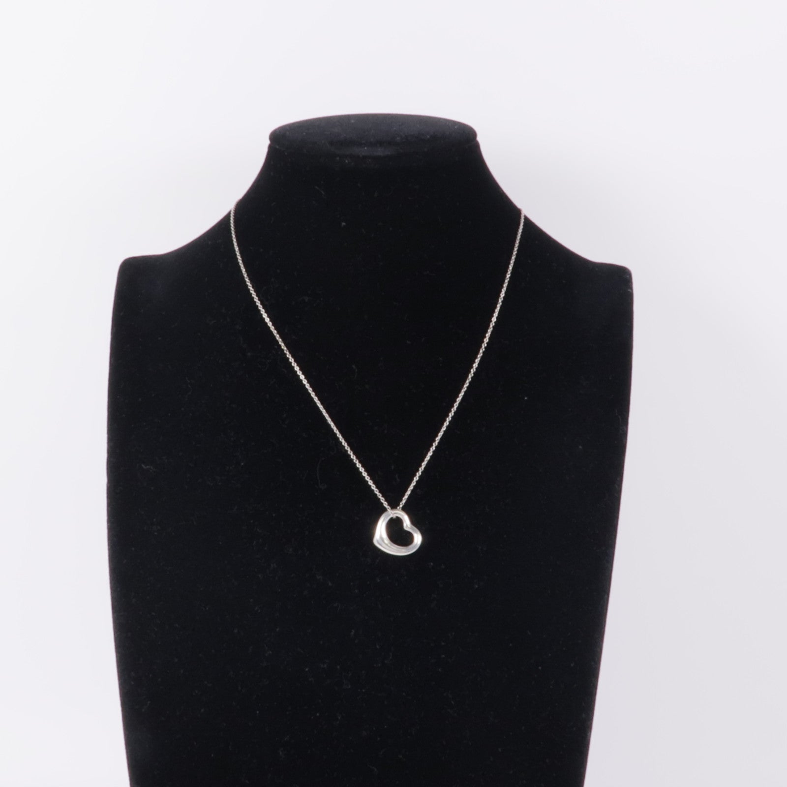 TIFFANY＆CO 925純銀Open Heart Necklace項鍊