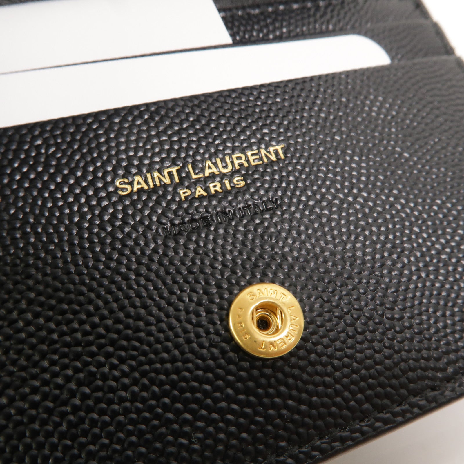 SAINT LAURENT 牛皮皮革Cassandre Matelasse Flap Card Case錢包