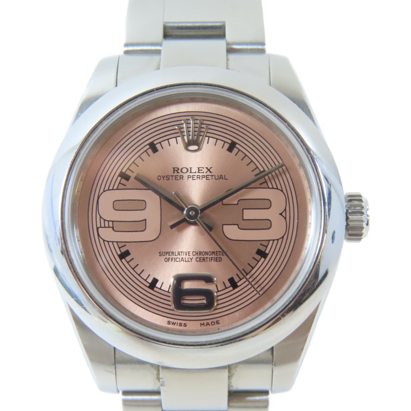ROLEX Oyster Perpetual 31mm不鏽鋼手錶自動機芯粉紅色