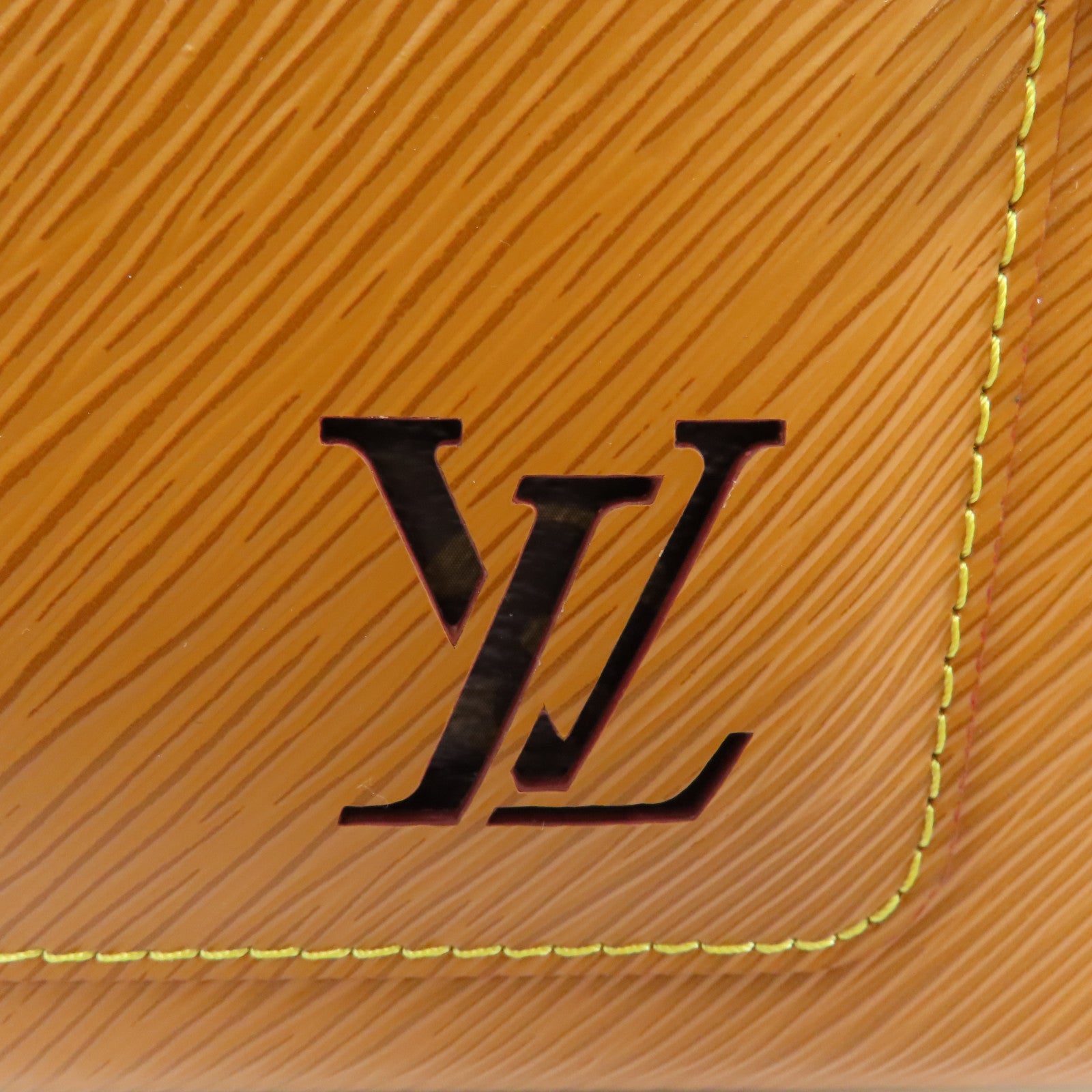 LOUIS VUITTON Epi Marelle金扣手挽肩背兩用袋棕色