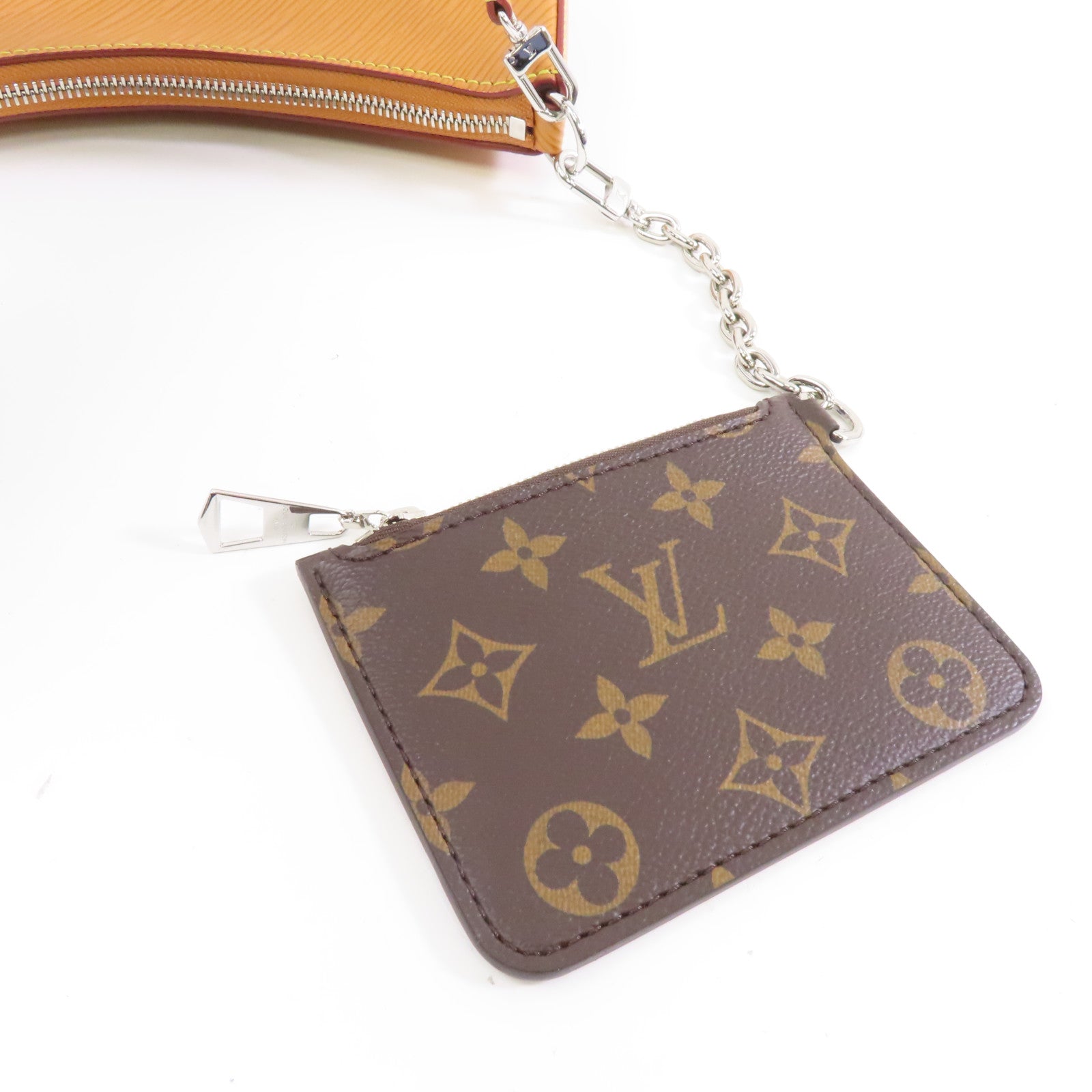 LOUIS VUITTON Epi Marelle金扣手挽肩背兩用袋棕色