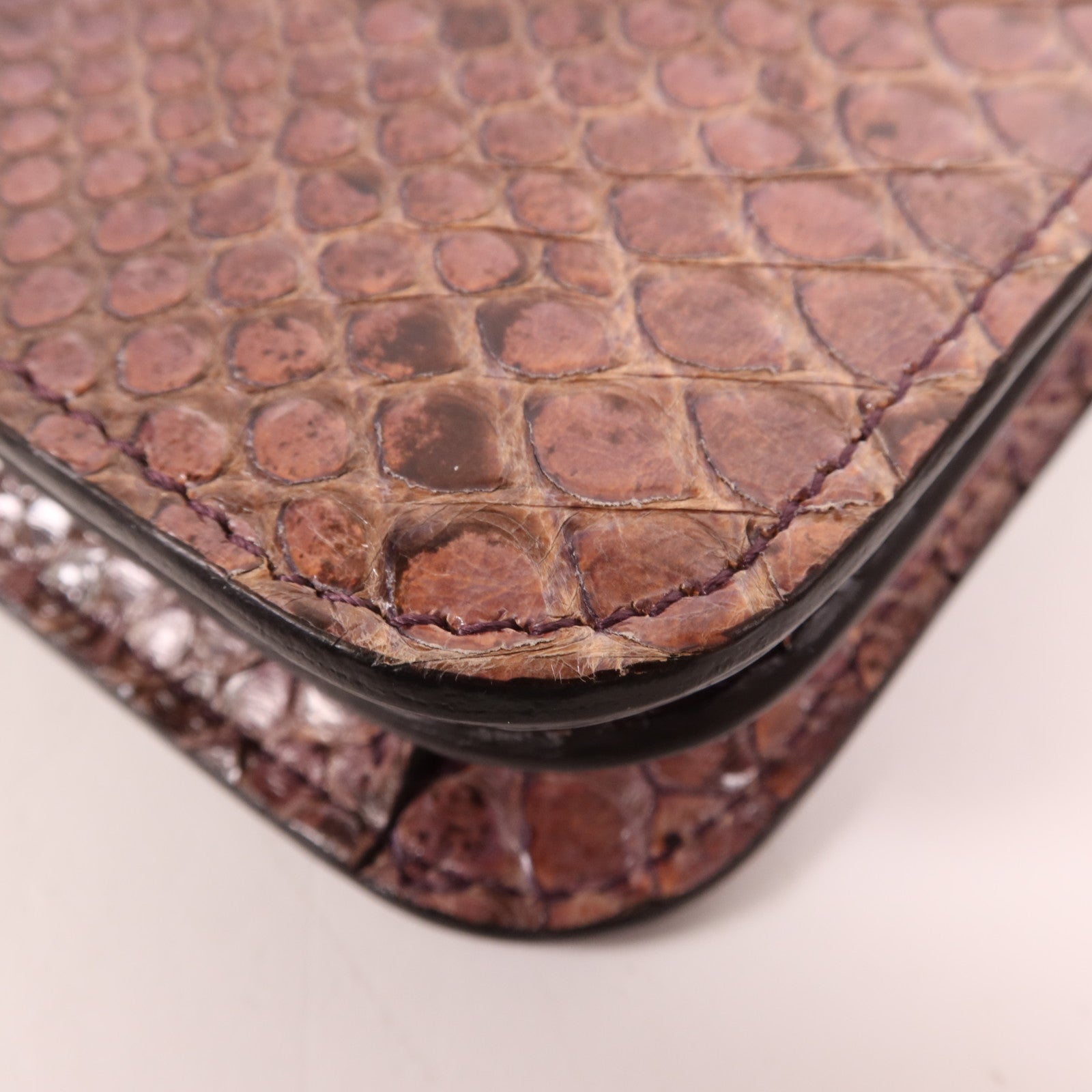 GUCCI 蛇皮皮革1973 Flap Bag金扣肩背袋