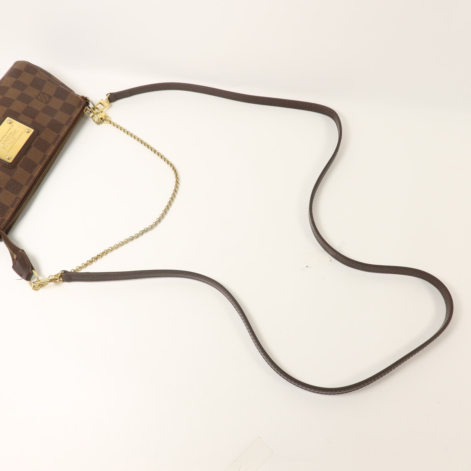 LOUIS VUITTON Damier Eva鏈帶手挽肩背兩用袋