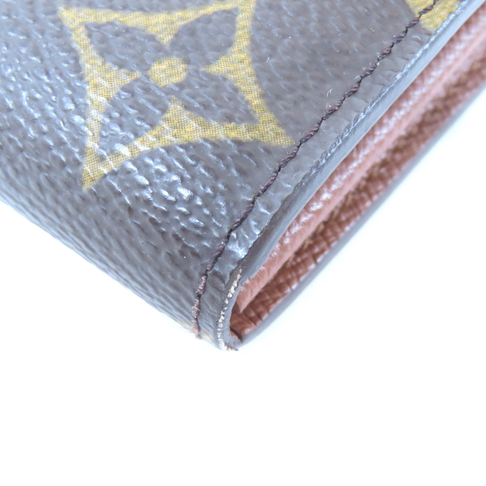 LOUIS VUITTON Monogram Long Wallet金扣長錢包啡色