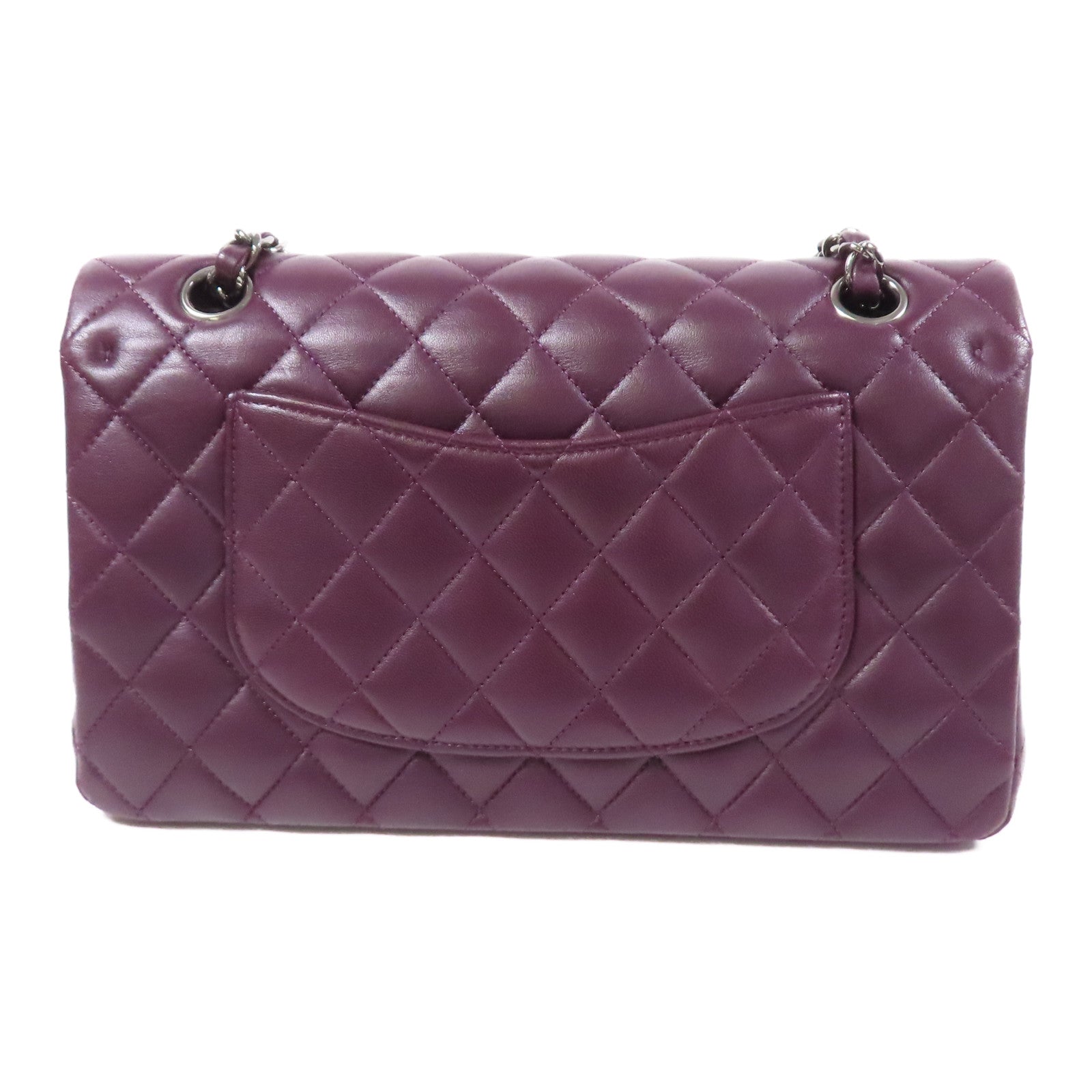 CHANEL 【激減優惠】羊皮皮革Classic 25銀扣肩背袋