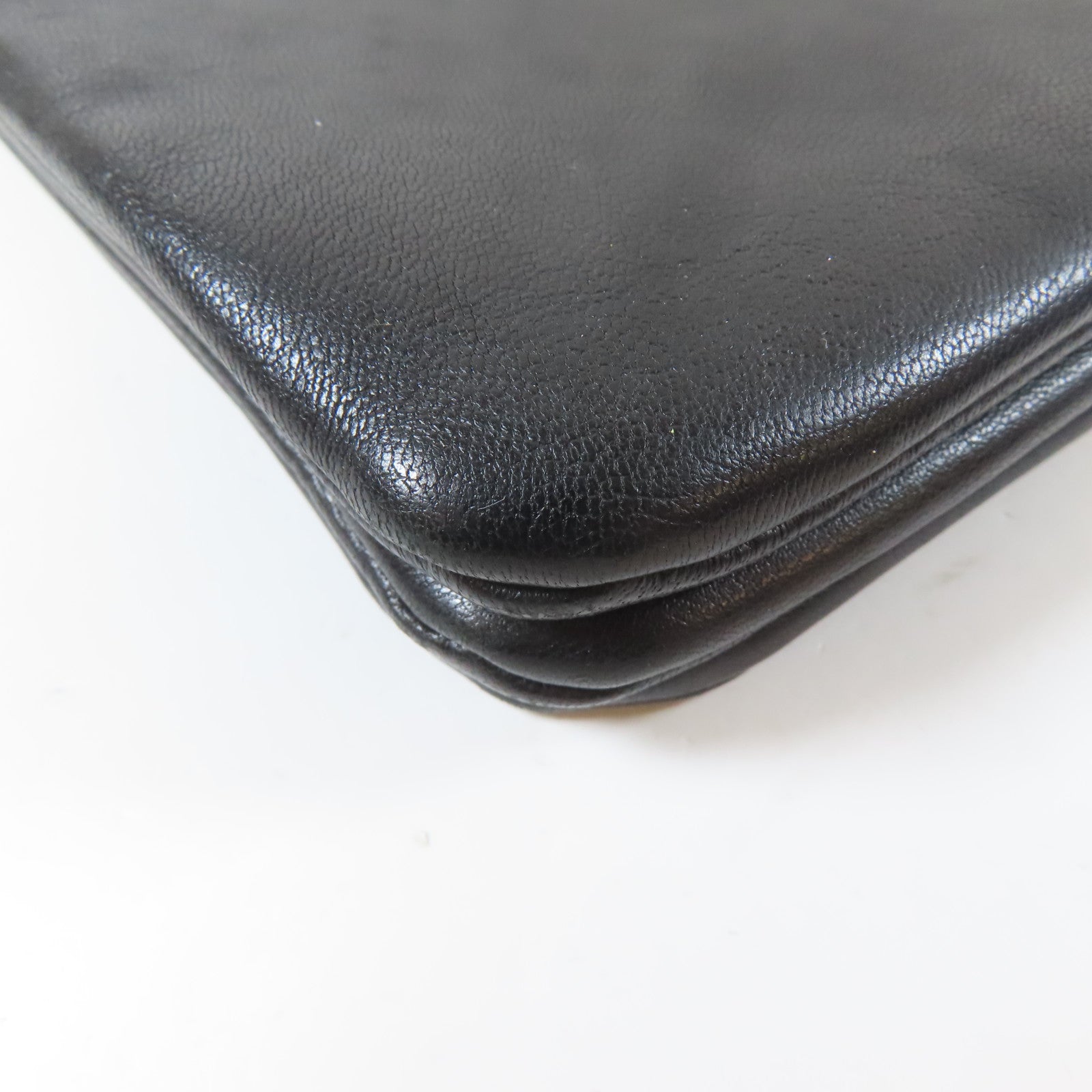 CELINE 牛皮皮革Torio金扣肩背袋黑色