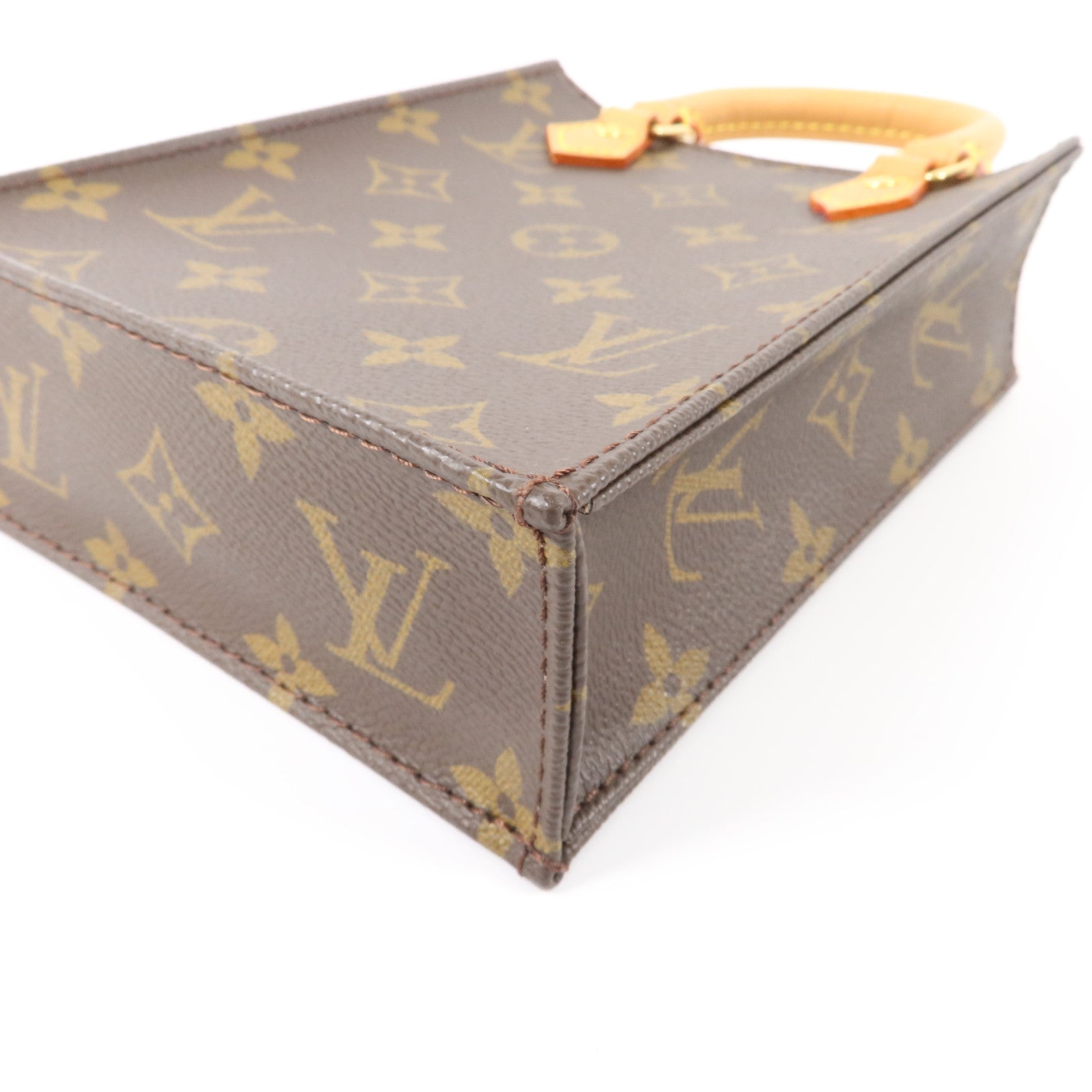 LOUIS VUITTON Monogram Petit Sac Plat手挽肩背兩用袋