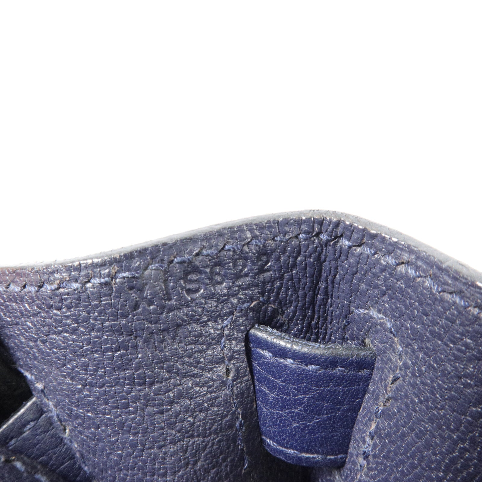 HERMES Clemence皮革Kelly 28手挽肩背兩用袋Blue Nuit