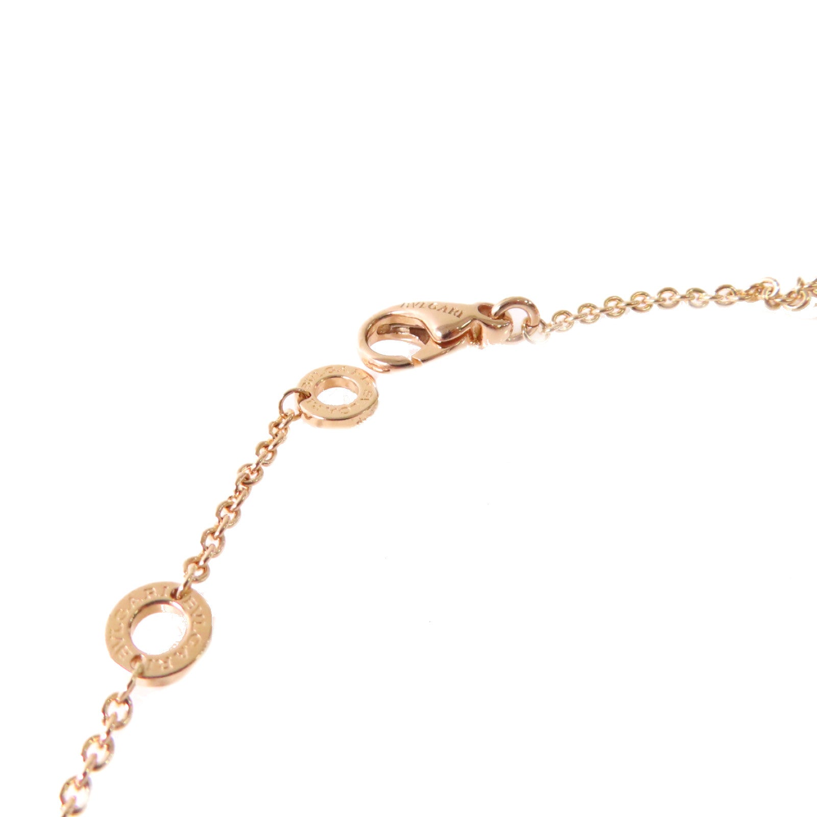 BVLGARI 18K玫瑰金/陶瓷B-Zero 1 Necklace金扣項鍊