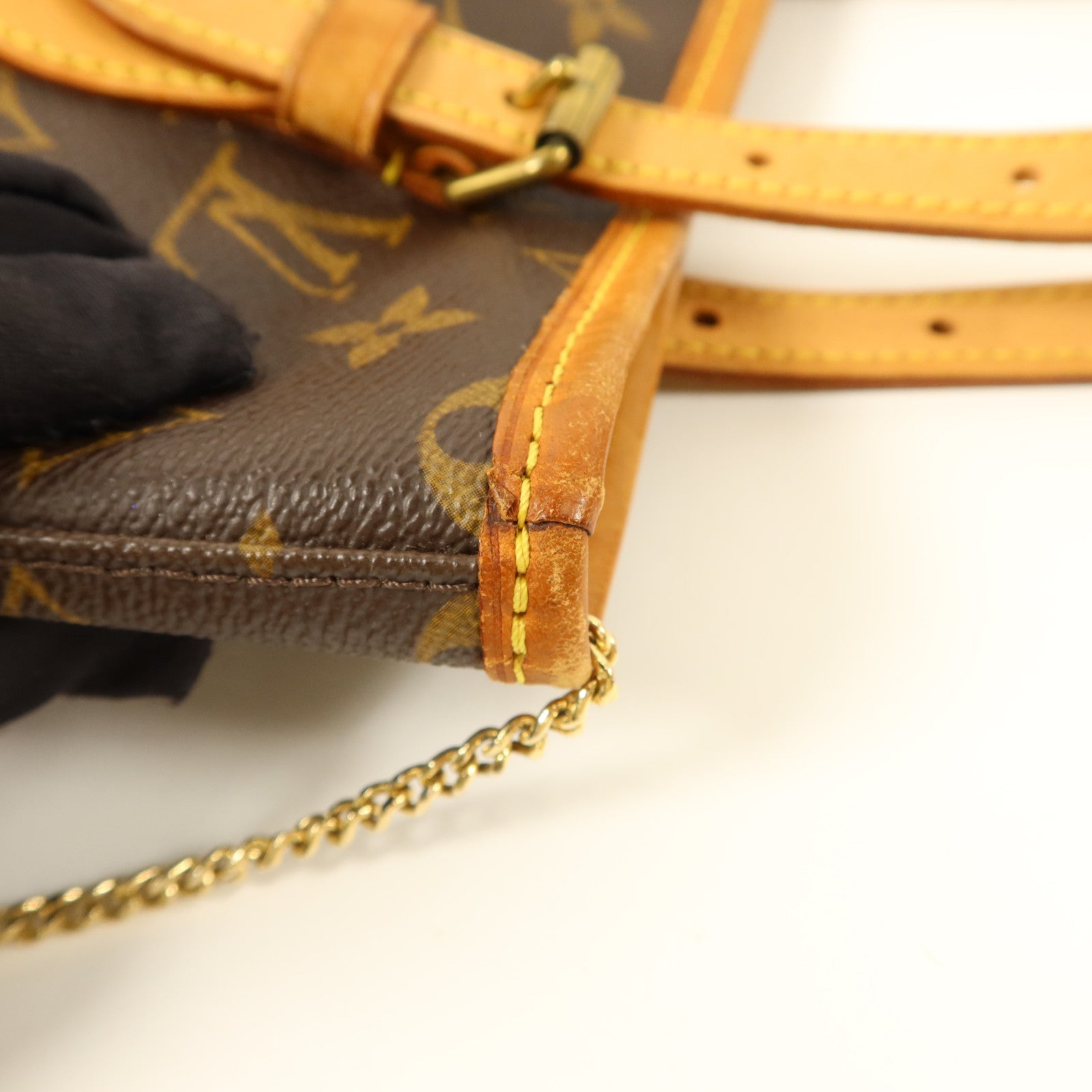 LOUIS VUITTON Monogram Bucket PM金扣手挽袋