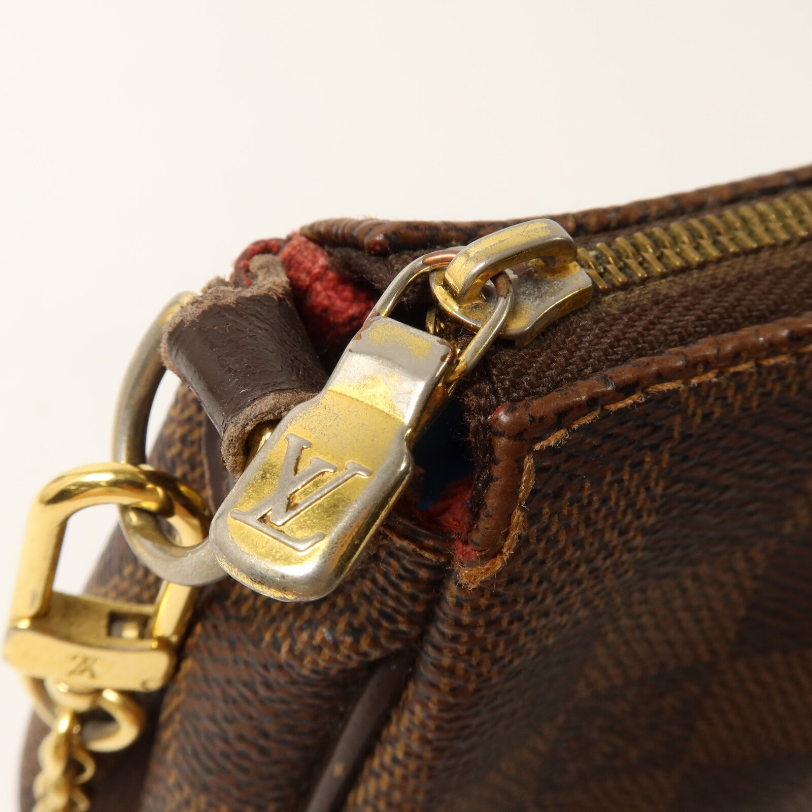 LOUIS VUITTON Damier Eva鏈帶手挽肩背兩用袋