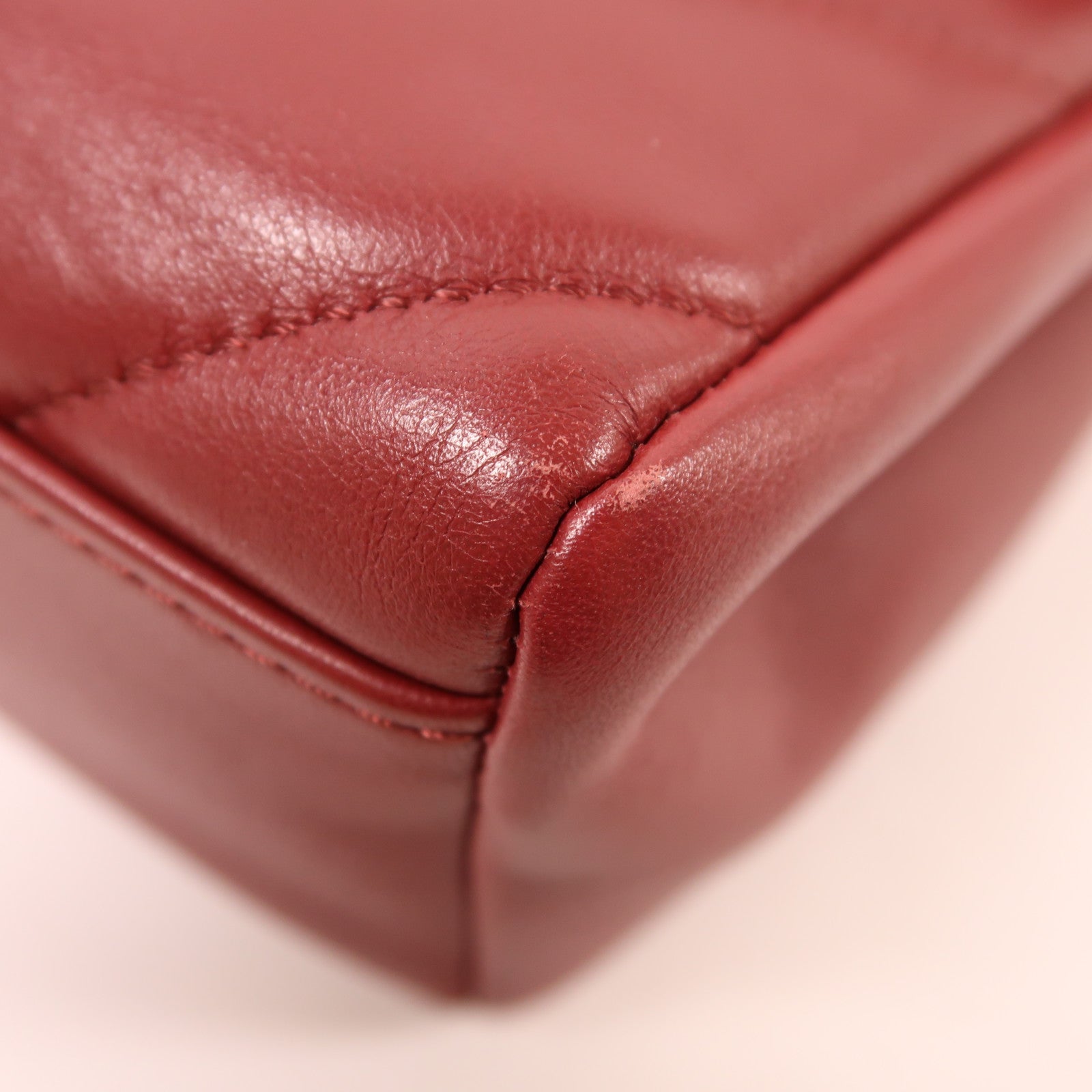 CHANEL 牛皮皮革2 Way Shoulder Bag金扣手挽肩背兩用袋