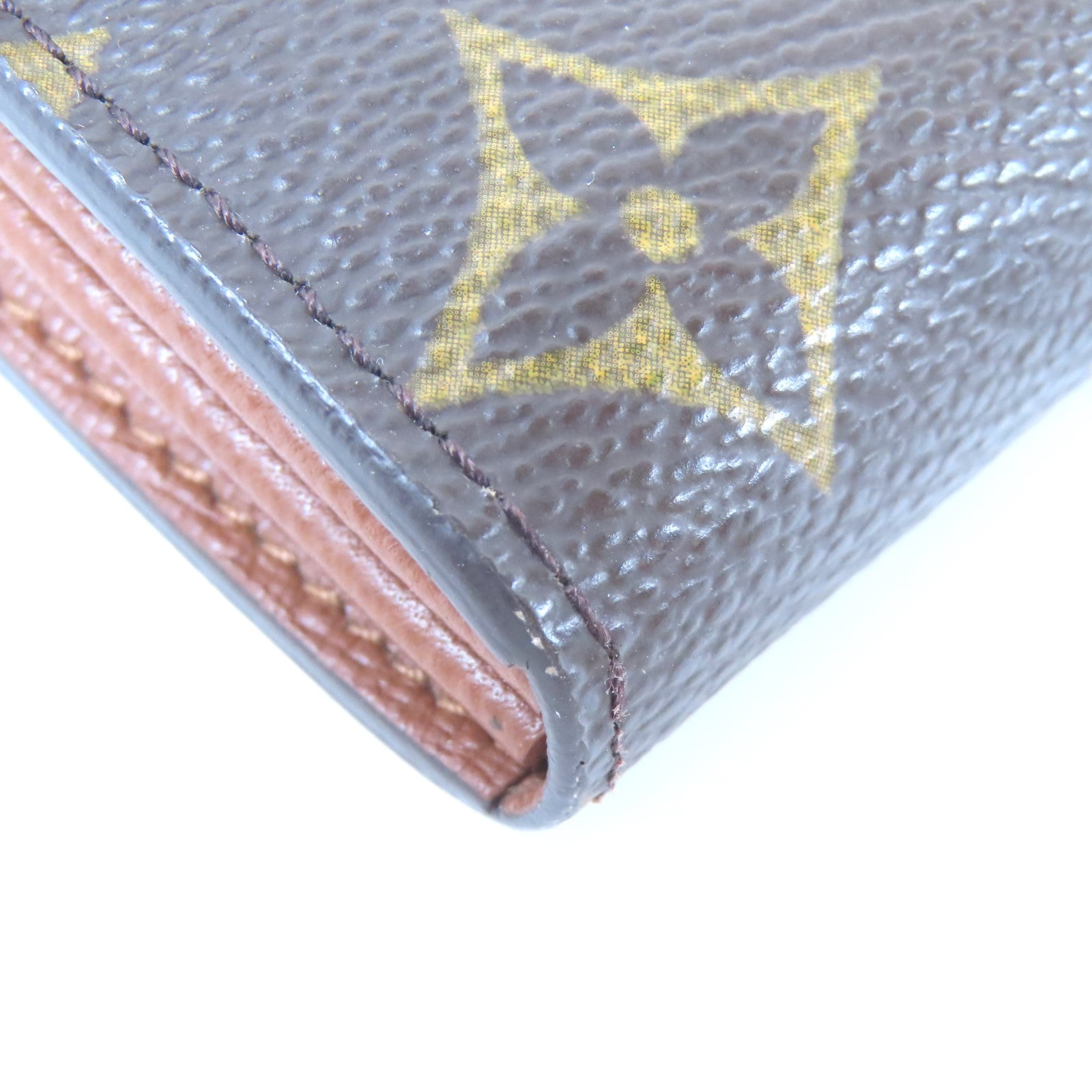 LOUIS VUITTON Monogram Long Wallet金扣長錢包啡色