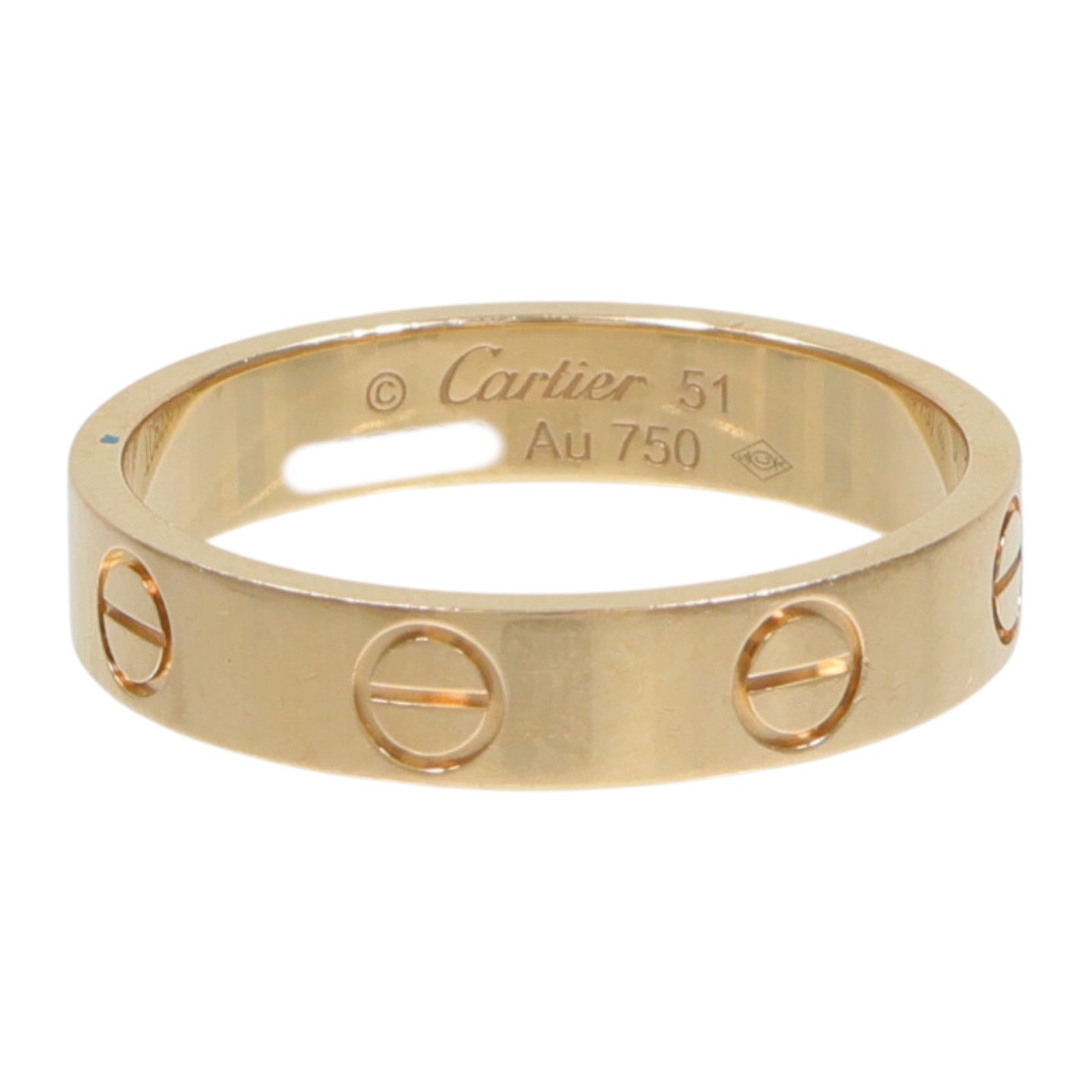 CARTIER 18K玫瑰金Mini Love Ring戒指