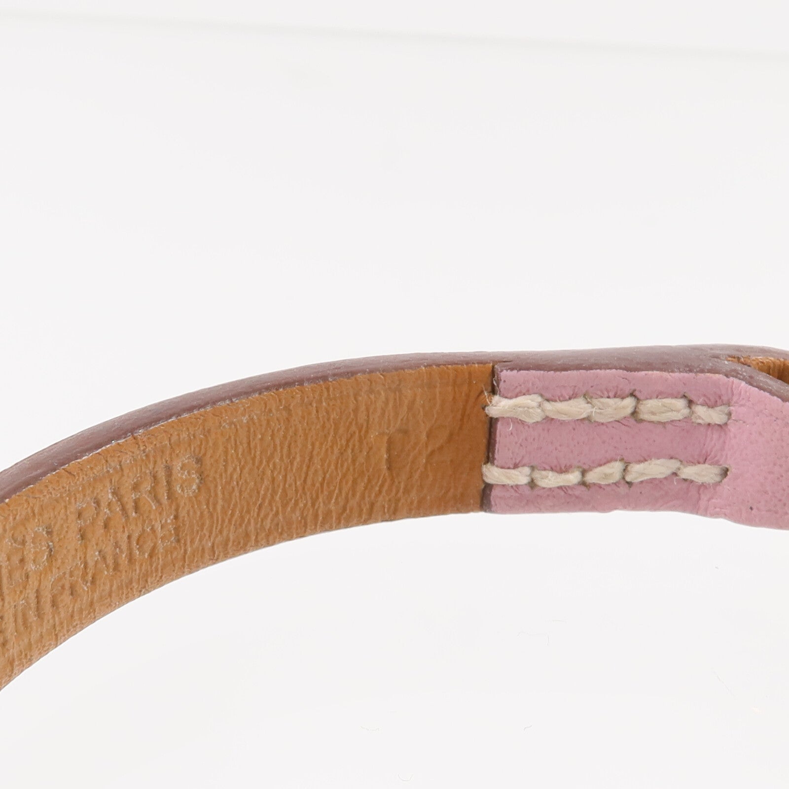 HERMES 【激減優惠】Swift皮革Mini Rivale Bracelet手帶Mauve Sylvestre