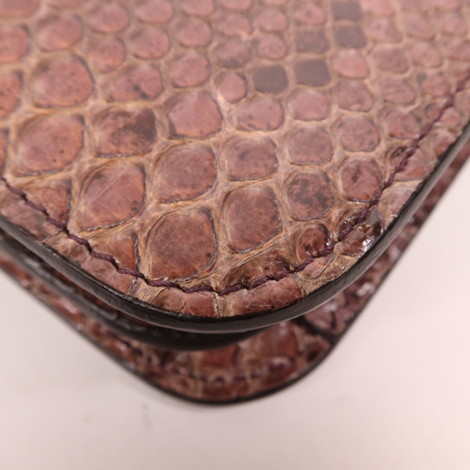 GUCCI 蛇皮皮革1973 Flap Bag金扣肩背袋