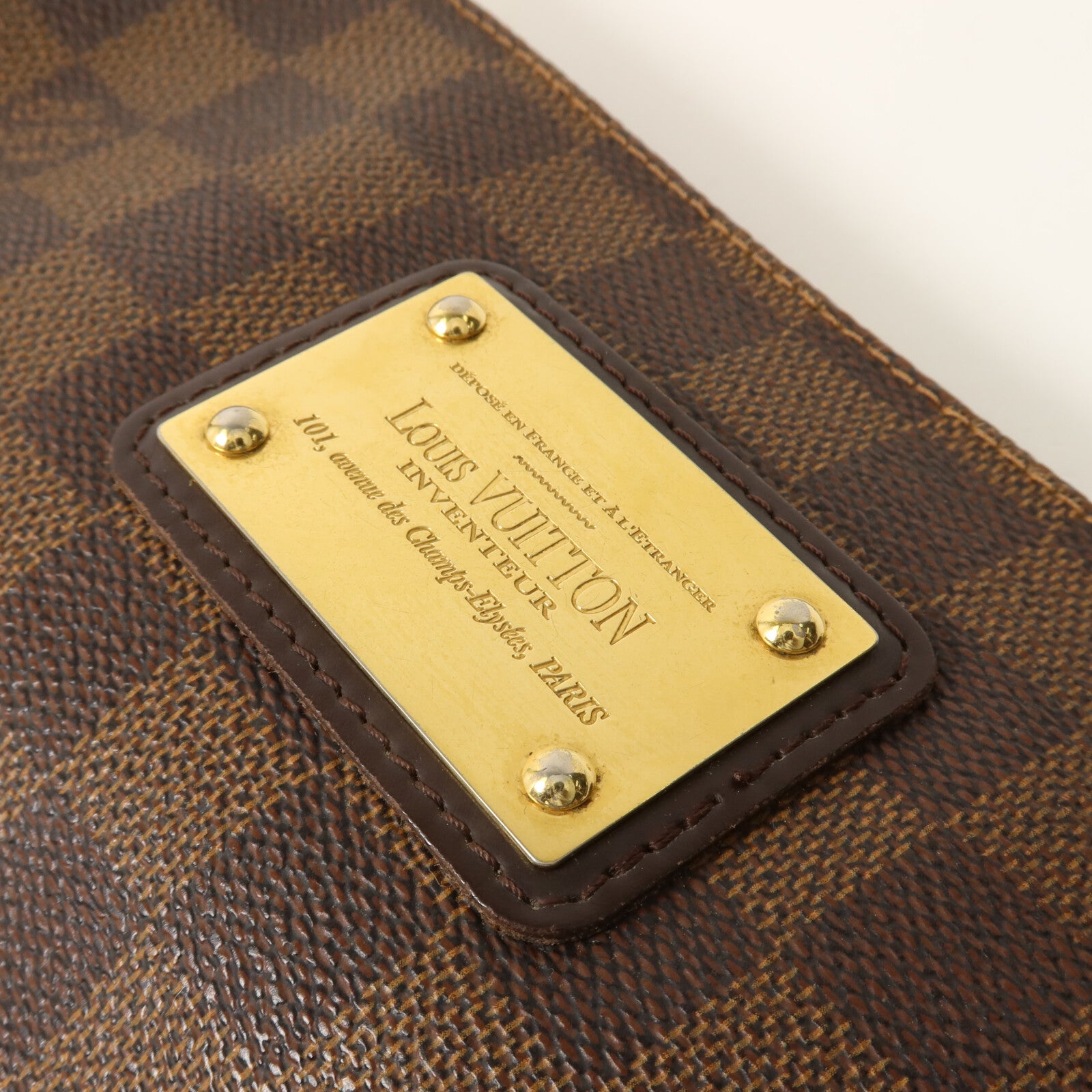 LOUIS VUITTON Damier Eva鏈帶手挽肩背兩用袋