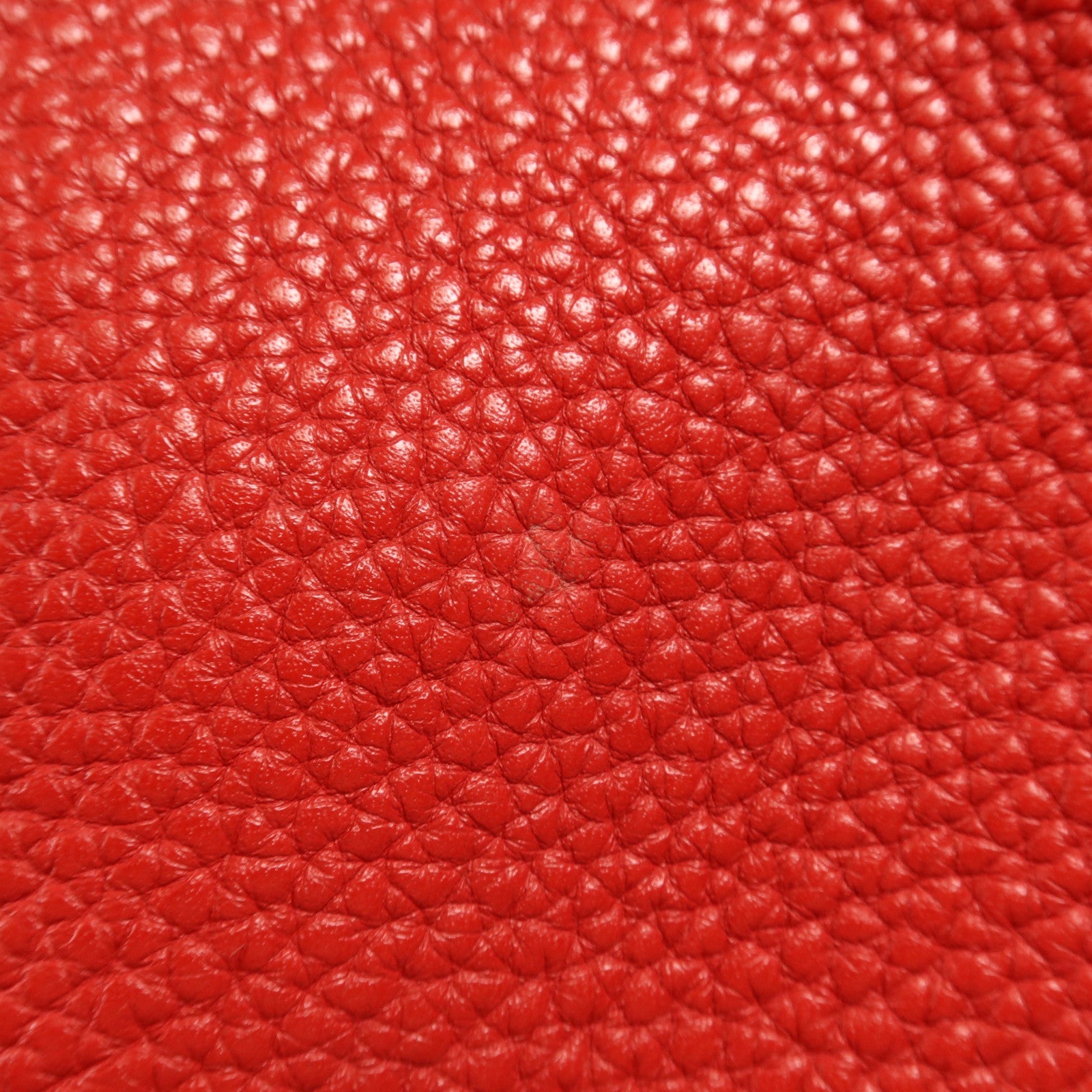 HERMES Clemence皮革Picotin GM銀扣手挽袋Rouge Casaque