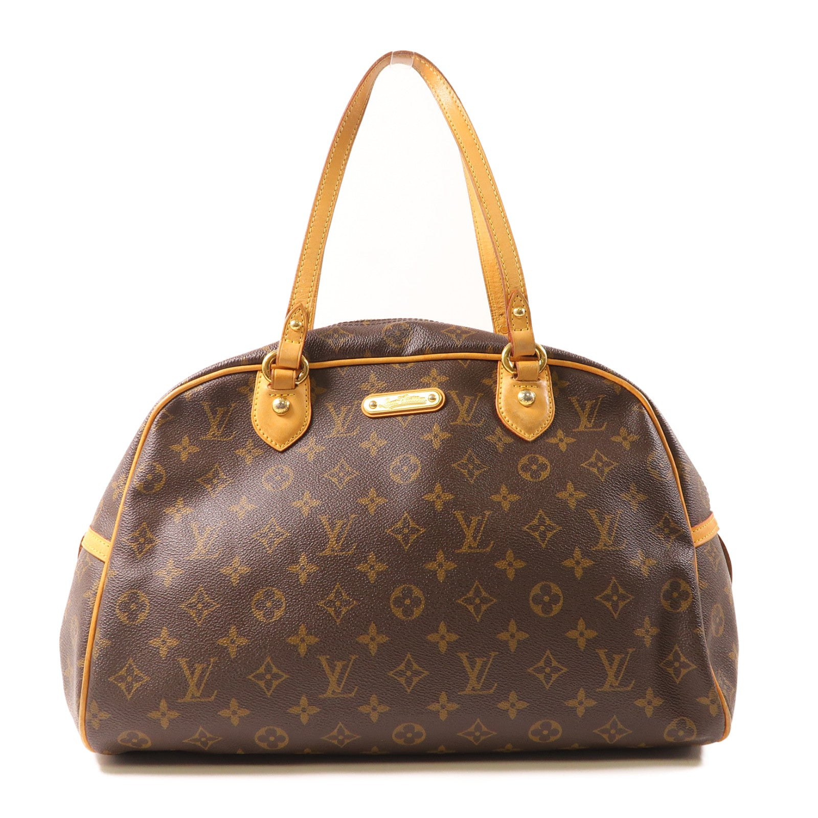 LOUIS VUITTON 【激減優惠】Monogram Montorgueil金扣肩背袋啡色
