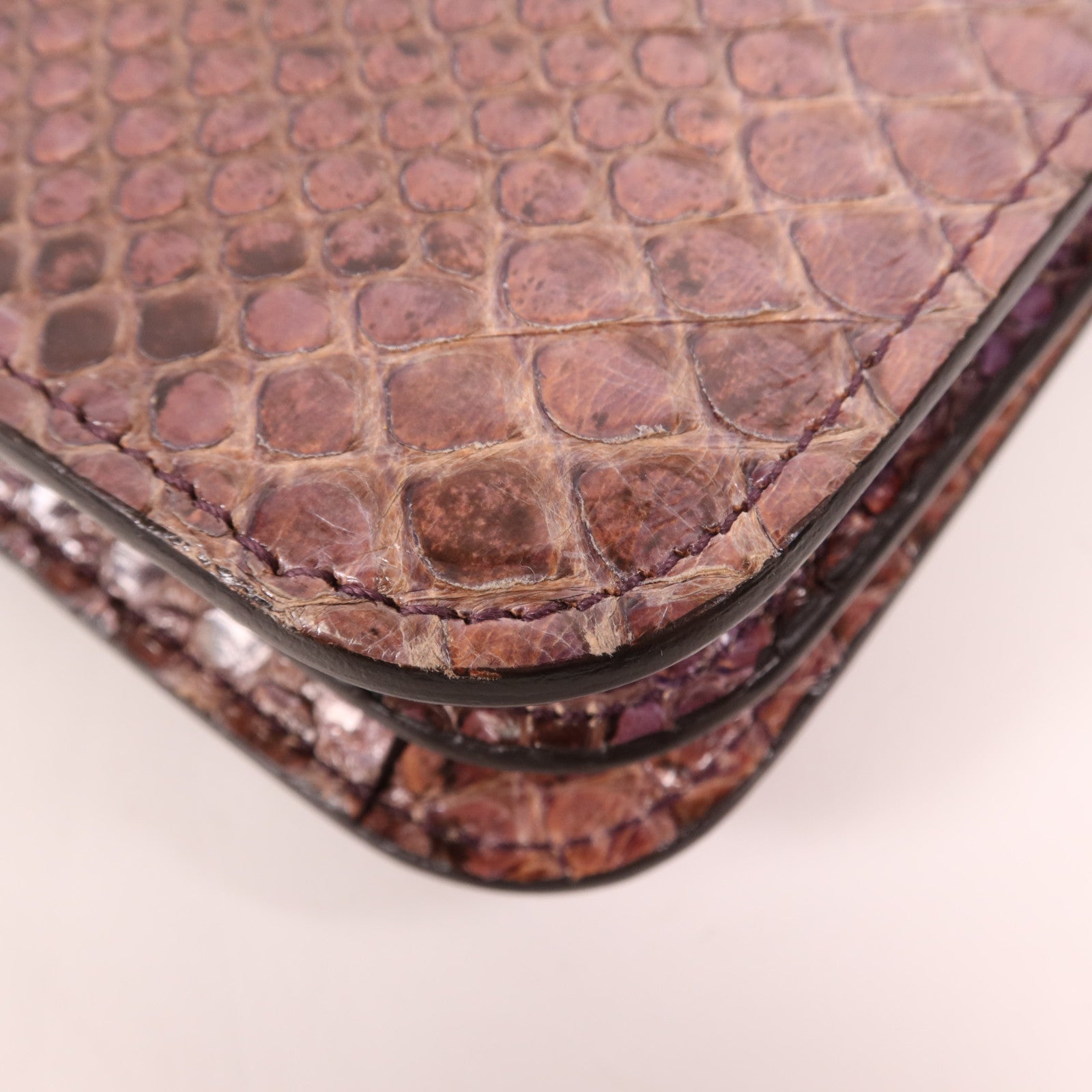 GUCCI 蛇皮皮革1973 Flap Bag金扣肩背袋