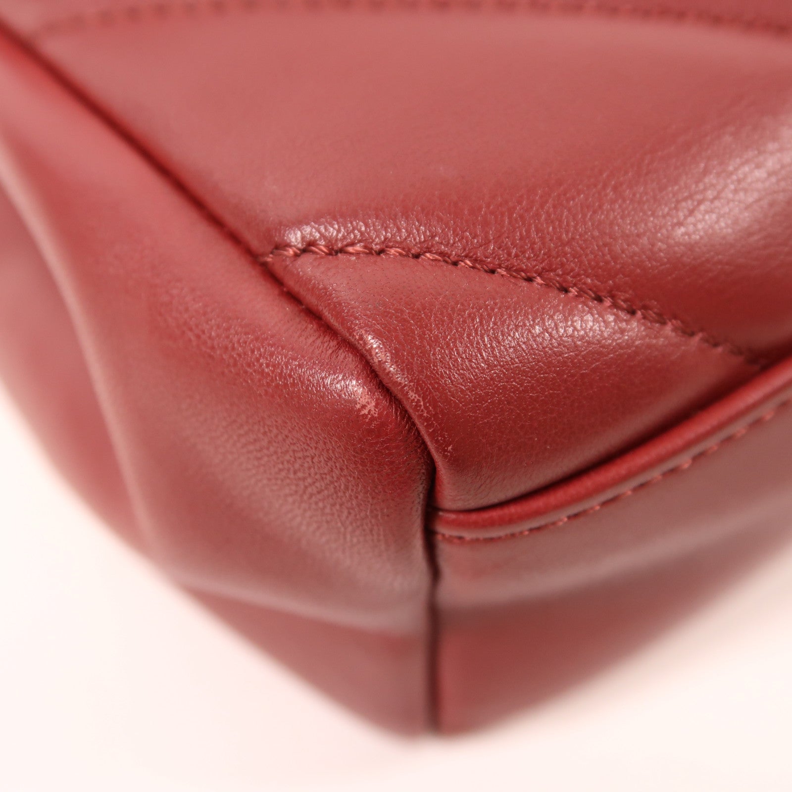 CHANEL 牛皮皮革2 Way Shoulder Bag金扣手挽肩背兩用袋