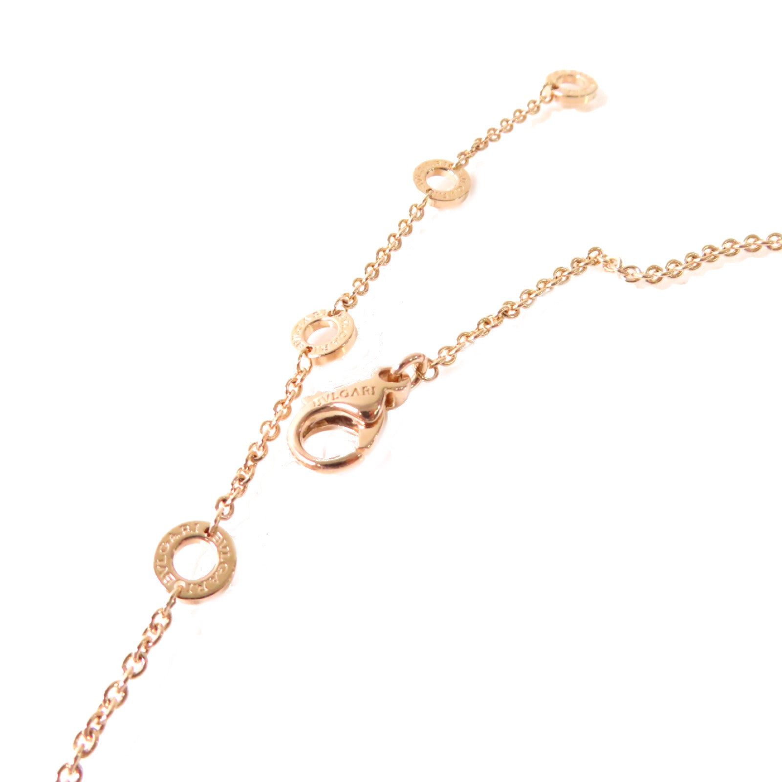 BVLGARI 18K玫瑰金/陶瓷B-Zero 1 Necklace金扣項鍊
