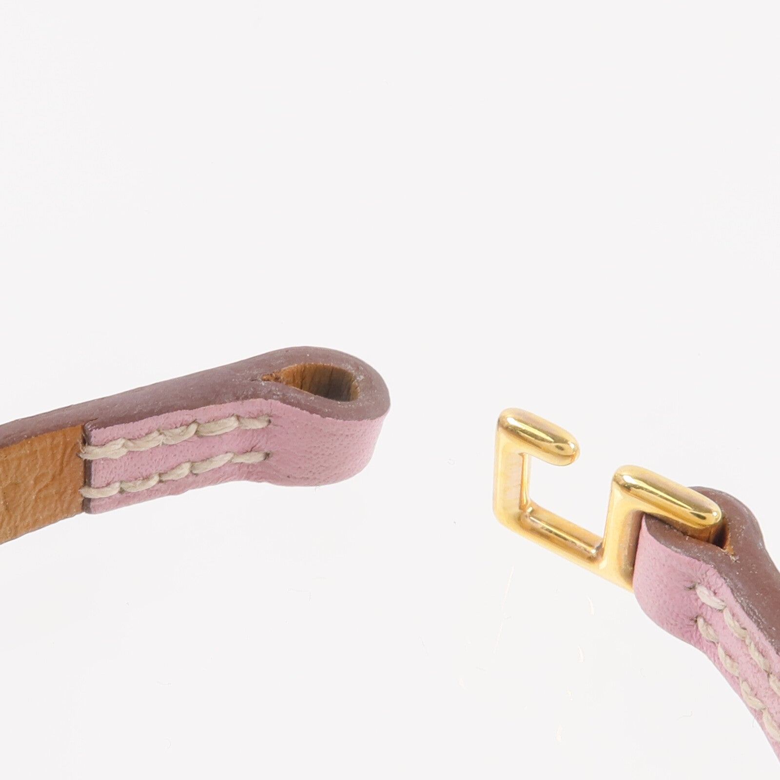 HERMES 【激減優惠】Swift皮革Mini Rivale Bracelet手帶Mauve Sylvestre