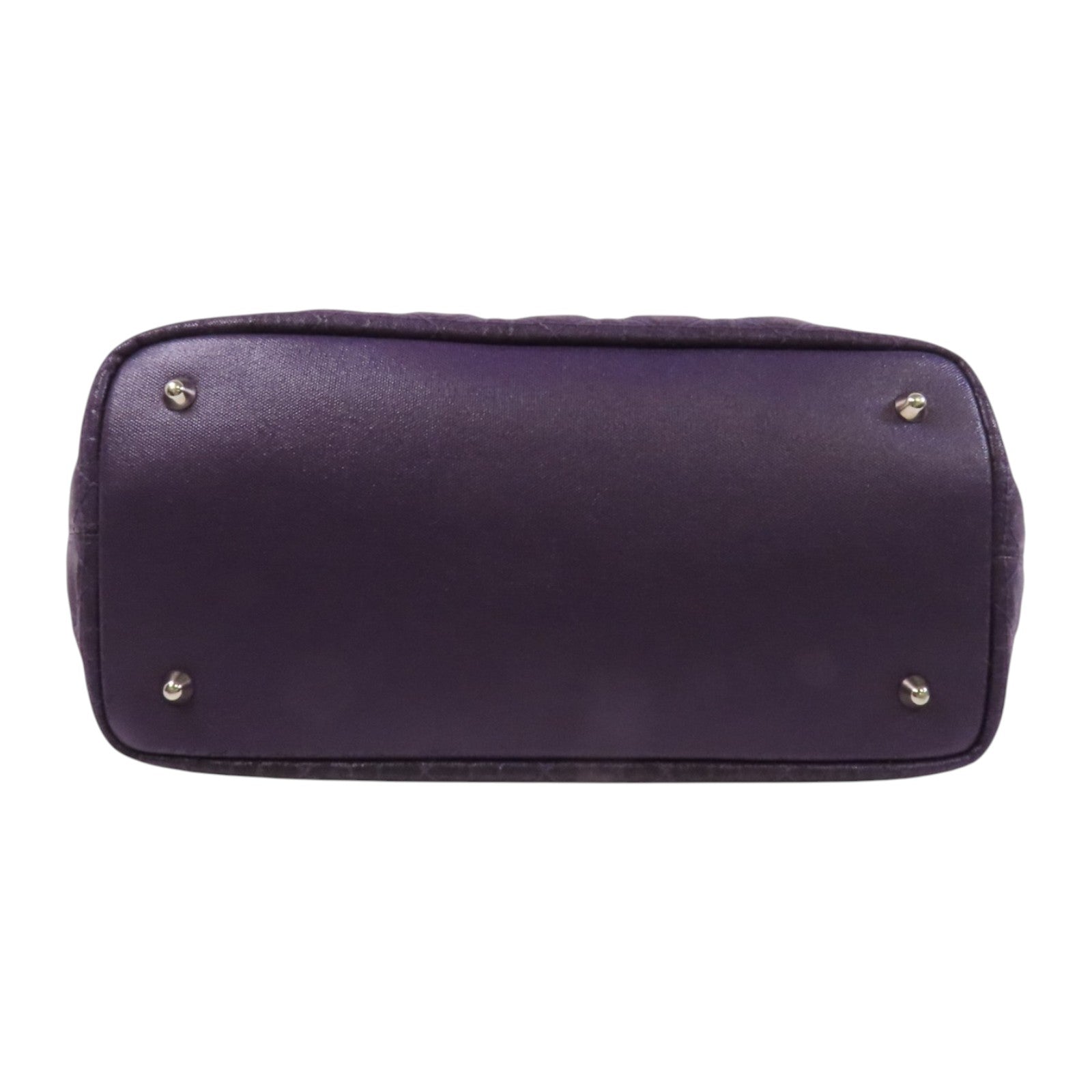 Dior 牛皮皮革Tote Bag銀扣肩背袋