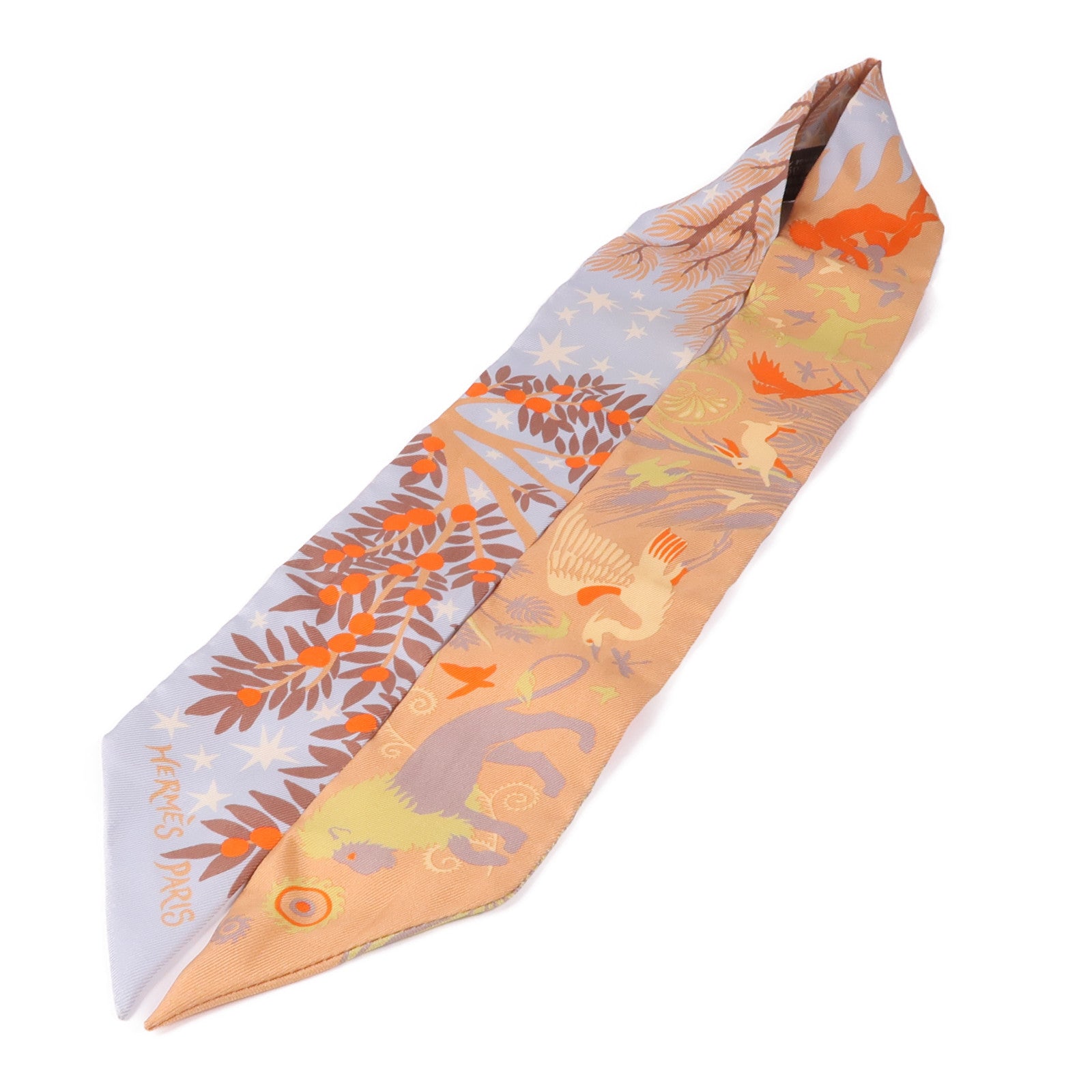 HERMES 【激減優惠】絲質Twilly絲巾