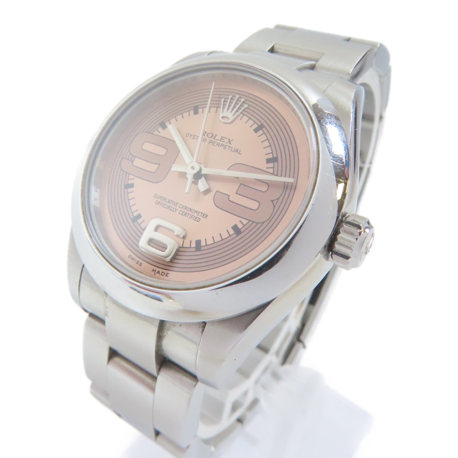 ROLEX Oyster Perpetual 31mm不鏽鋼手錶自動機芯粉紅色