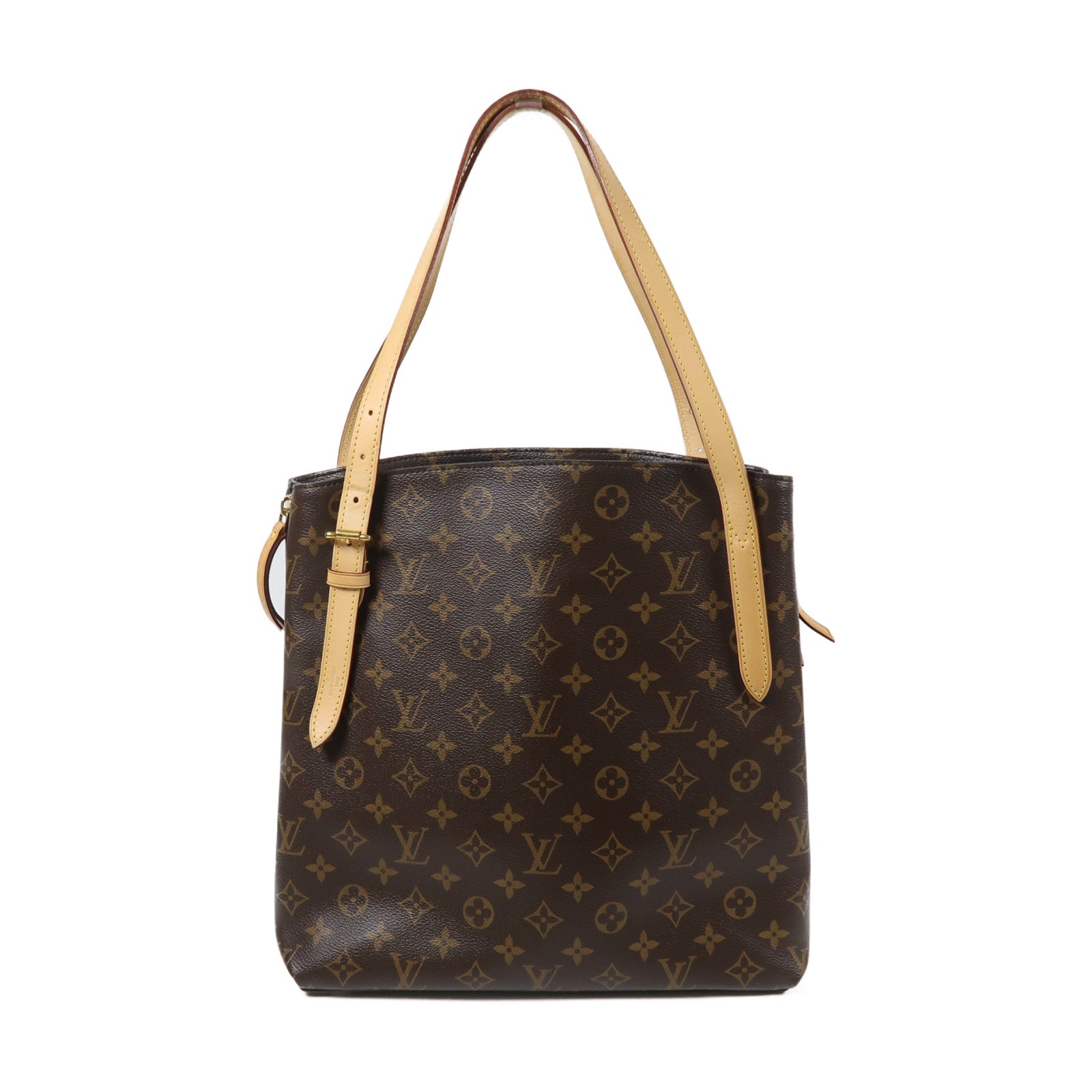 LOUIS VUITTON Monogram Voltaire金扣手挽袋啡色