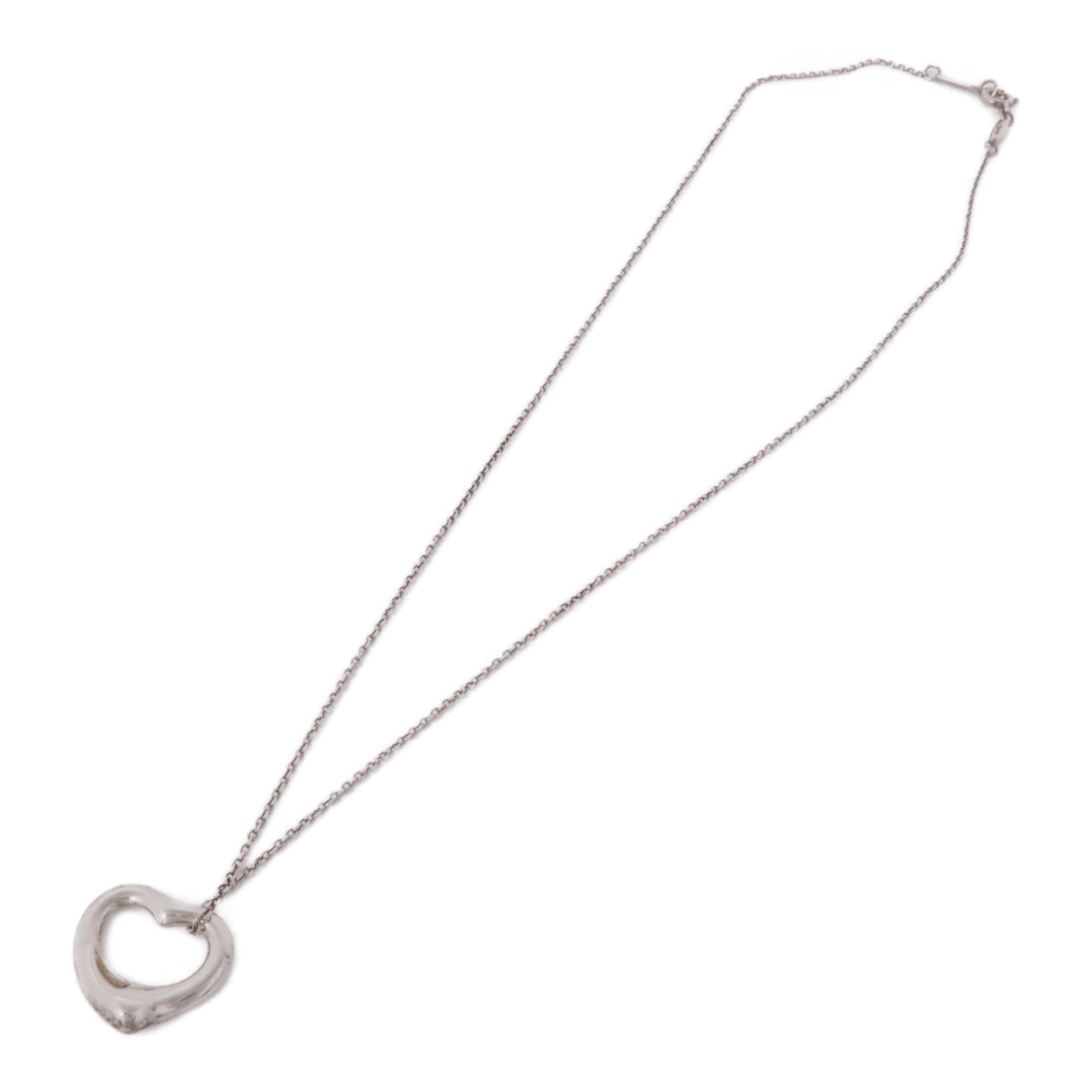 TIFFANY＆CO 925純銀Open Heart Necklace項鍊