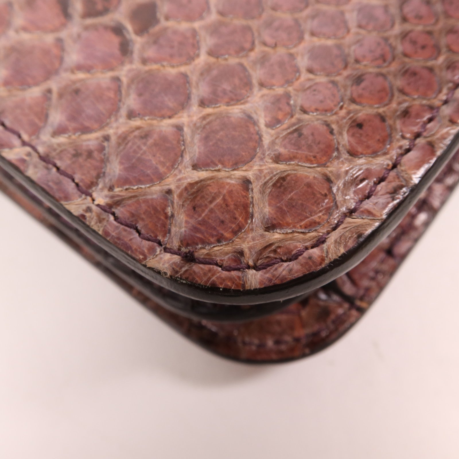 GUCCI 蛇皮皮革1973 Flap Bag金扣肩背袋