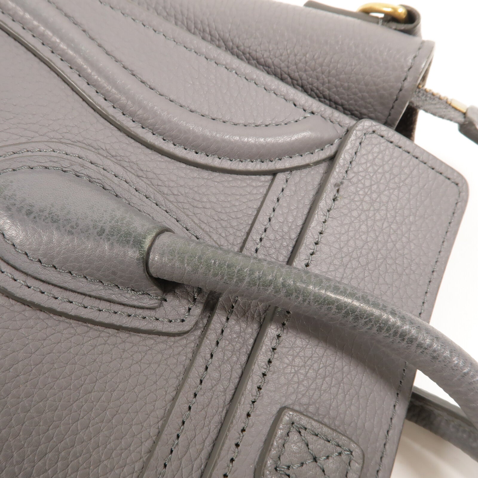 CELINE 牛皮皮革Nano Luggage手挽肩背兩用袋