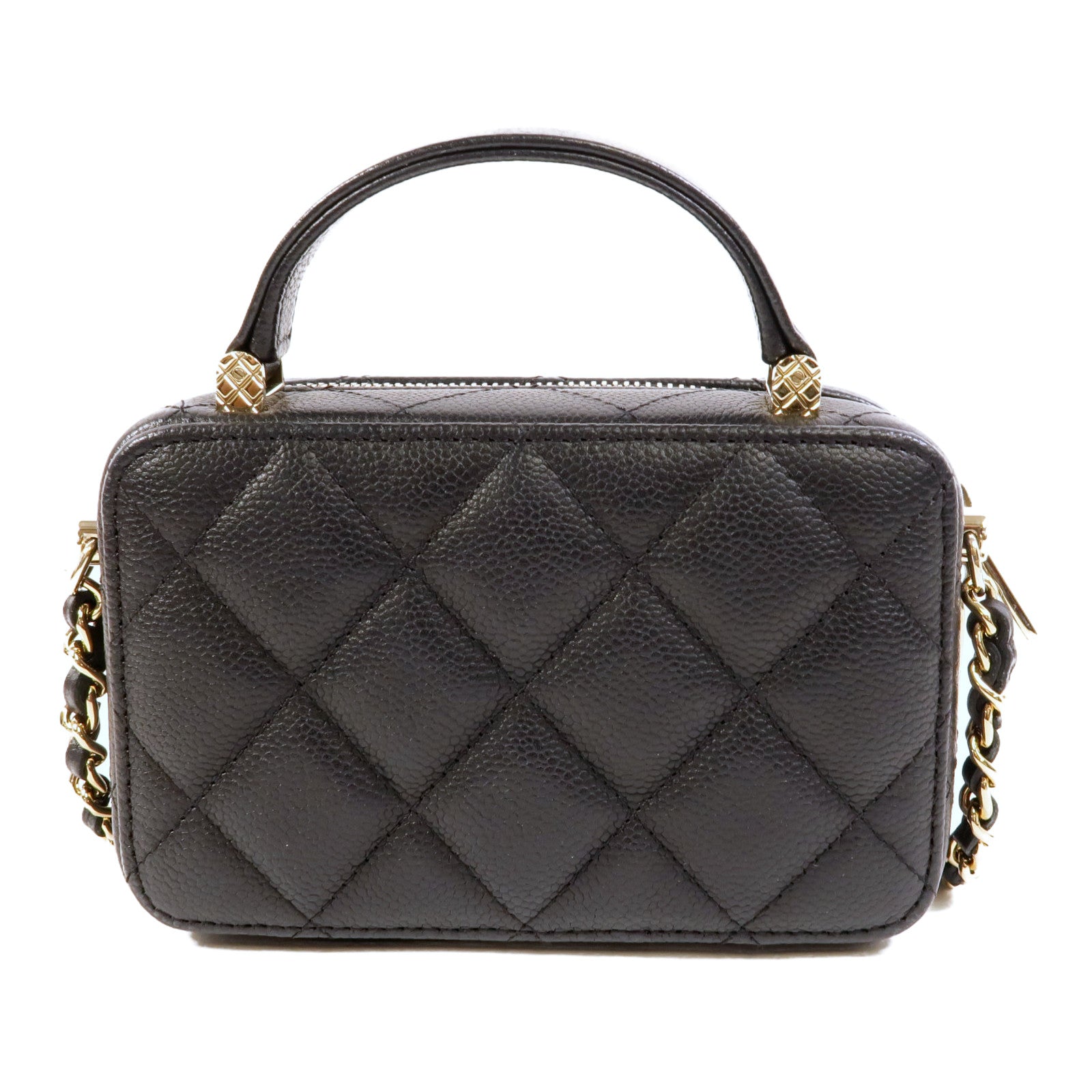 CHANEL 牛皮皮革Vanity Case手挽肩背兩用袋