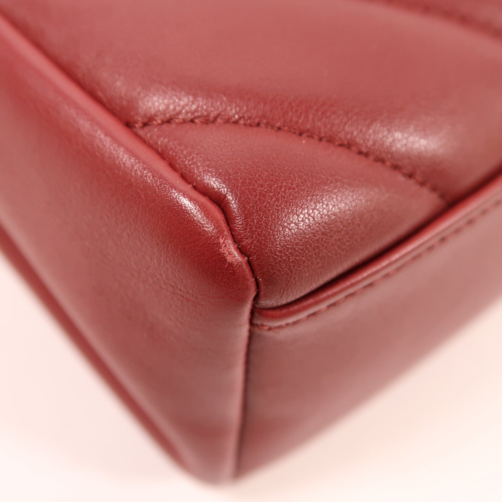 CHANEL 牛皮皮革2 Way Shoulder Bag金扣手挽肩背兩用袋