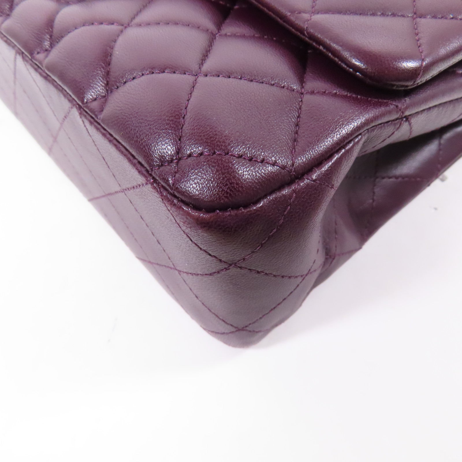 CHANEL 【激減優惠】羊皮皮革Classic 25銀扣肩背袋