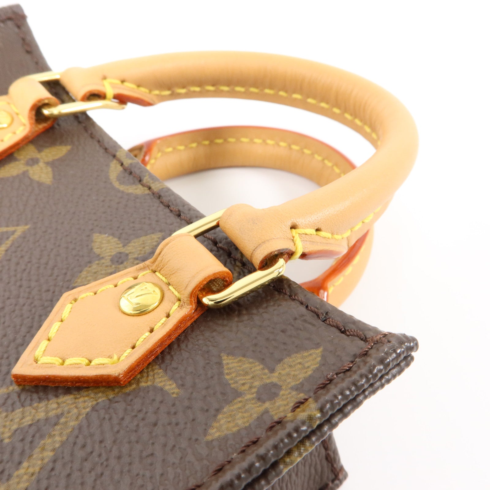 LOUIS VUITTON Monogram Petit Sac Plat手挽肩背兩用袋