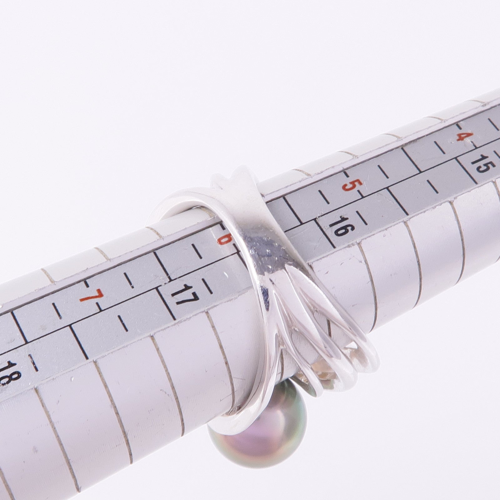 JEWELRY 18K白金Pearl Diamond Ring珍珠/鑽石戒指US#5.75