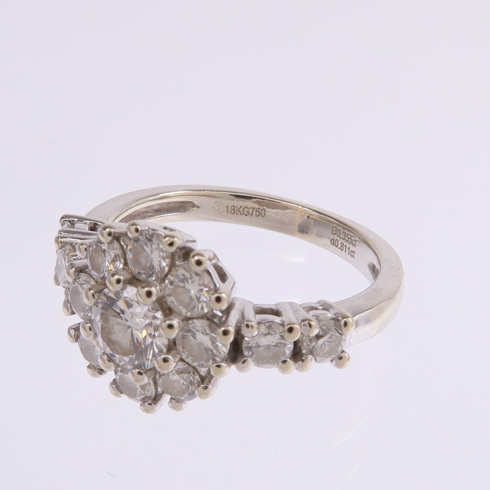 JEWELRY 18K白金Diamond Ring鑽石戒指US#5.25