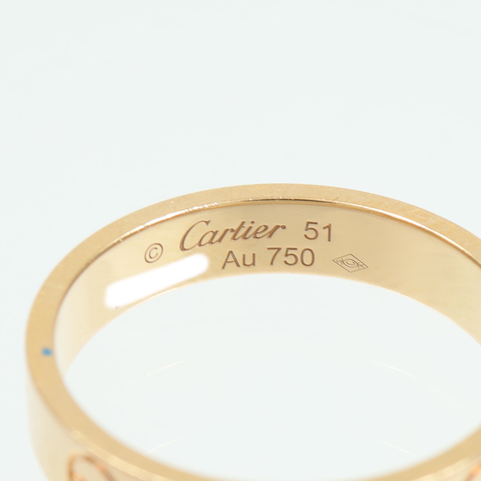 CARTIER 18K玫瑰金Mini Love Ring戒指