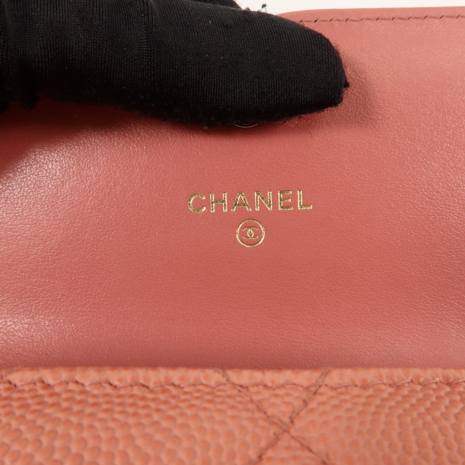 CHANEL 牛皮皮革CC Filigree Wallet錢包