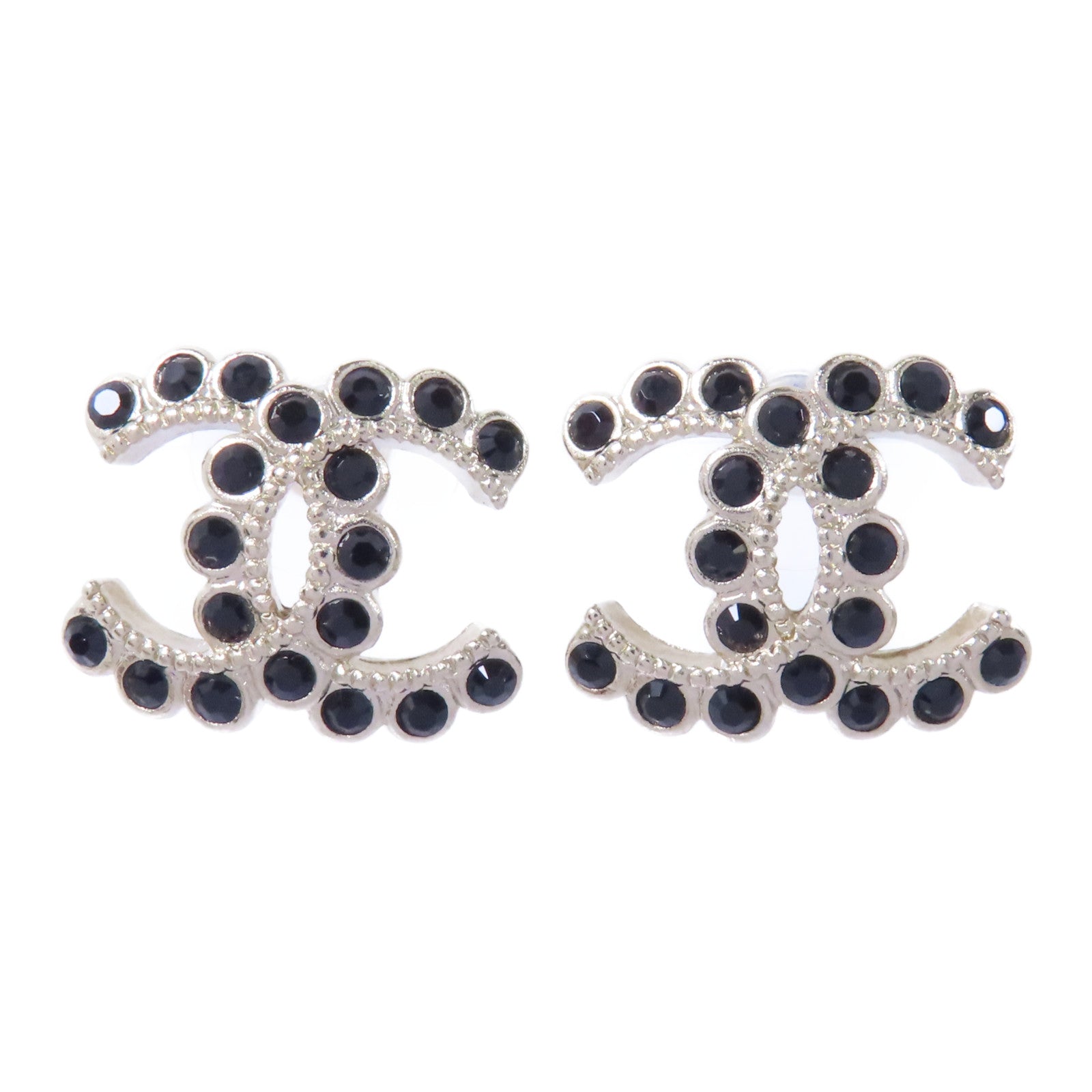 CHANEL PVC/金屬Earrings耳環金色/黑色