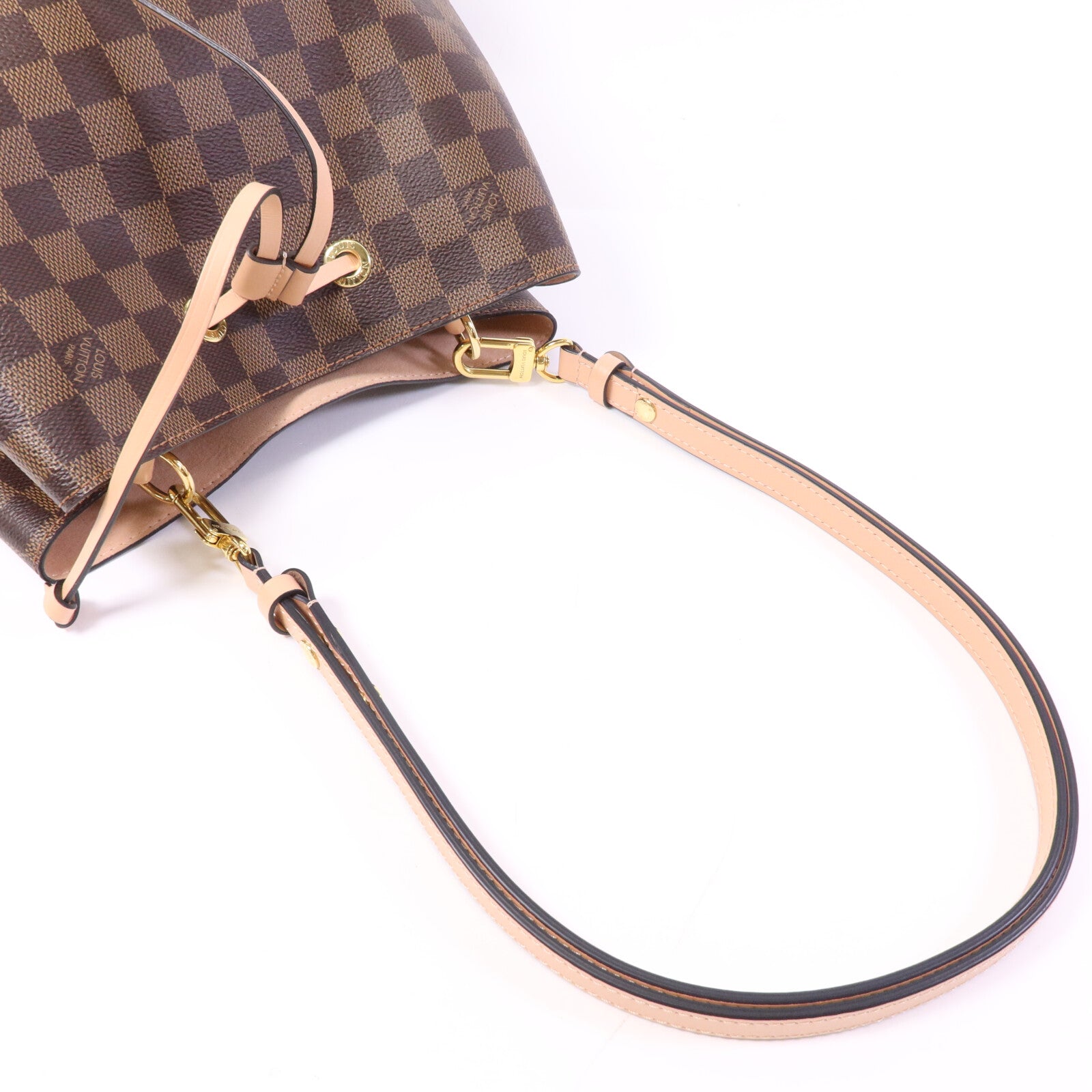 LOUIS VUITTON Damier NeoNoe金扣肩背袋