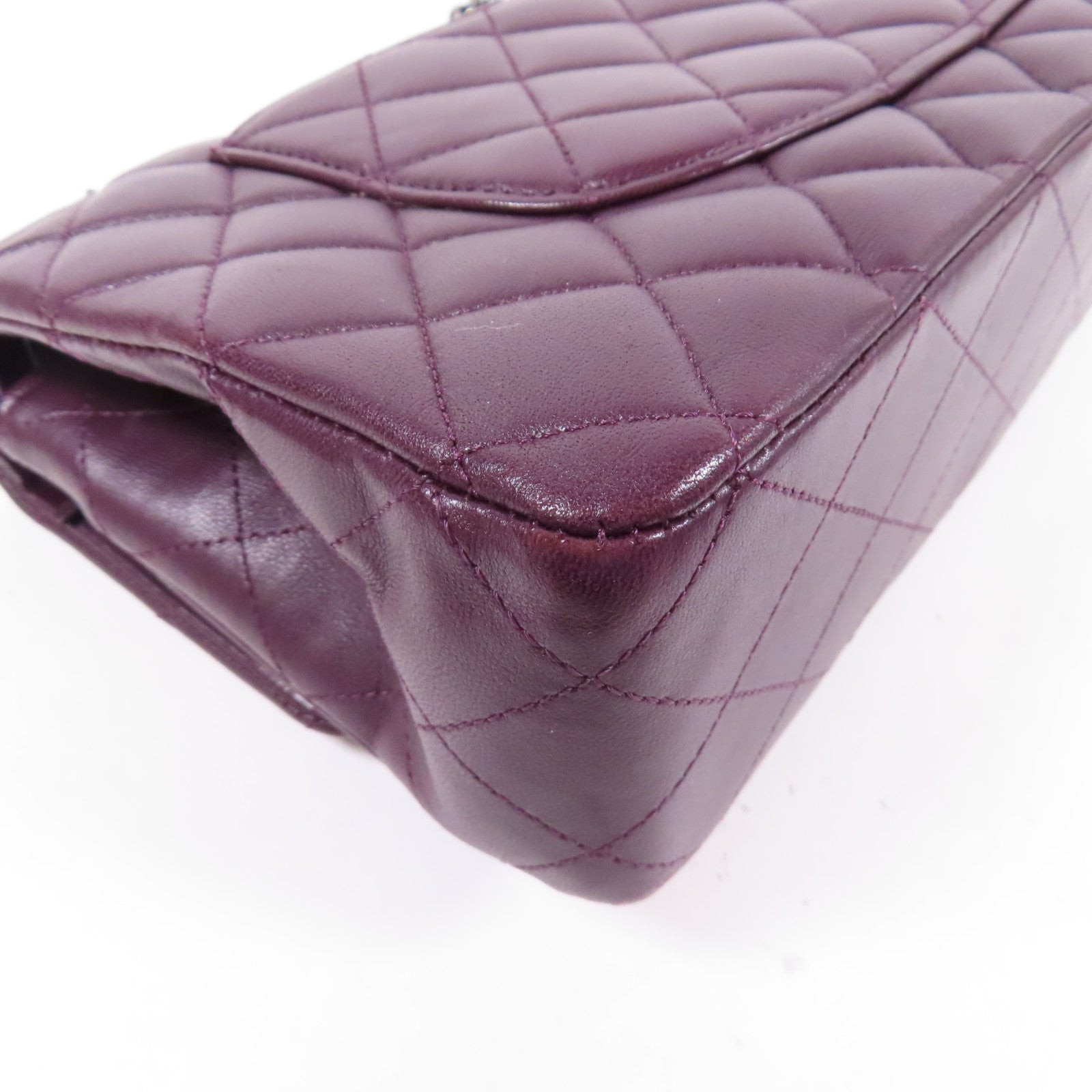 CHANEL 羊皮皮革Classic 25銀扣肩背袋