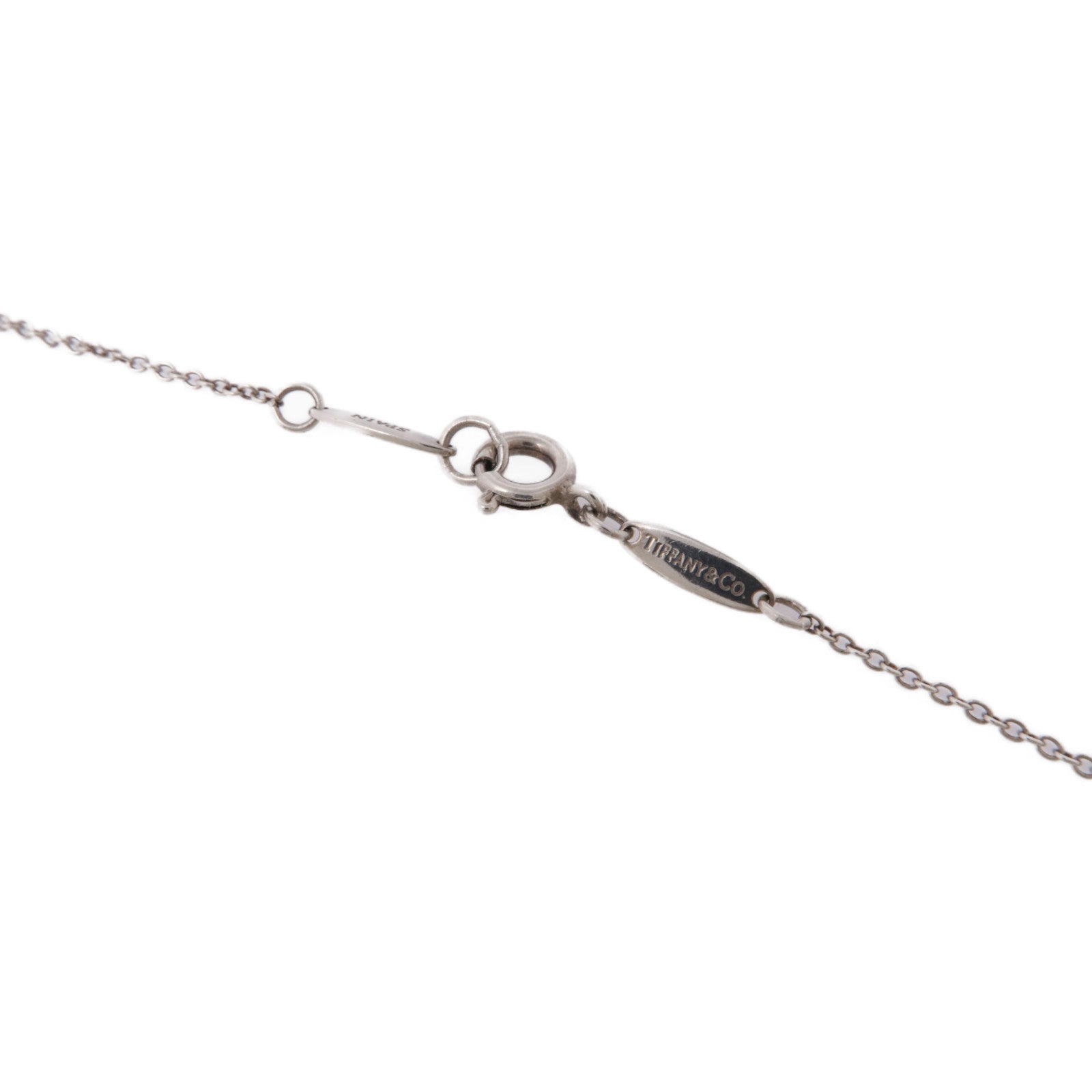TIFFANY＆CO 925純銀Open Heart Necklace項鍊